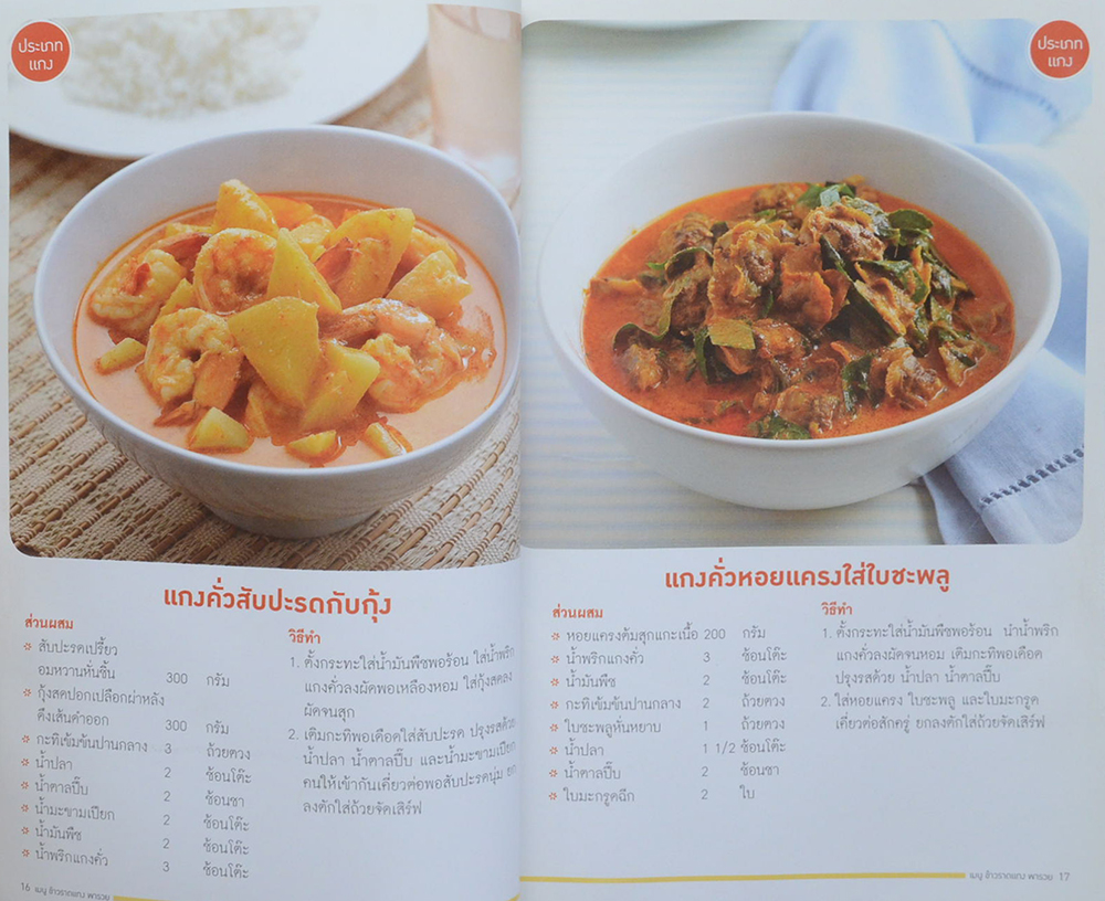 เมนู ข้าวราดแกงพารวย