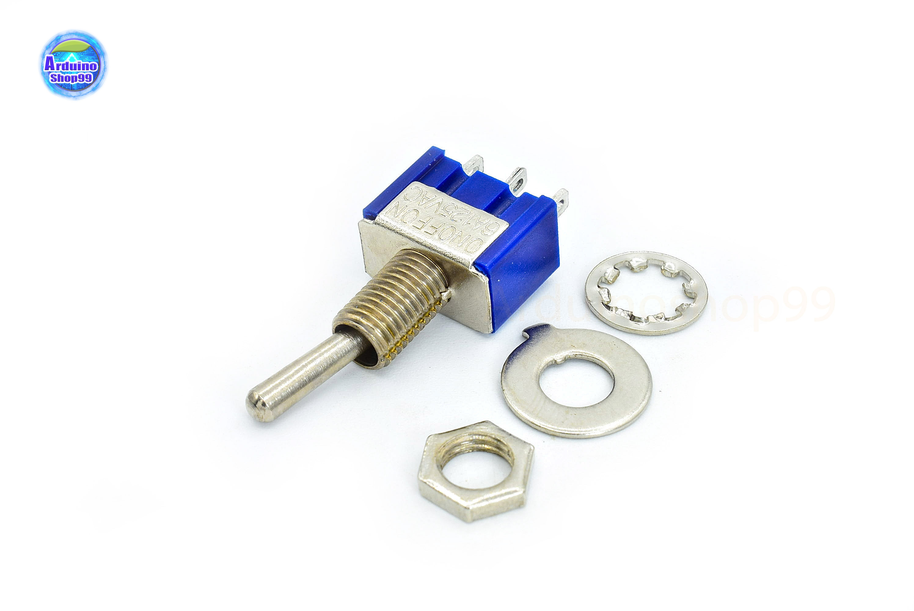 Toggle switch MTS-102 (single unit) Button switch 6A 125V / 3A 250V blue(1 ตัว)