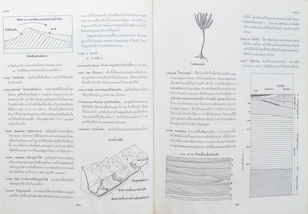 นางบุญชู (ศักดาพลรักษ์) กัมปนาทแสนยากร (พจนานุกรมศัพท์ธรณีวิทยา) (ขายตามสภาพ)