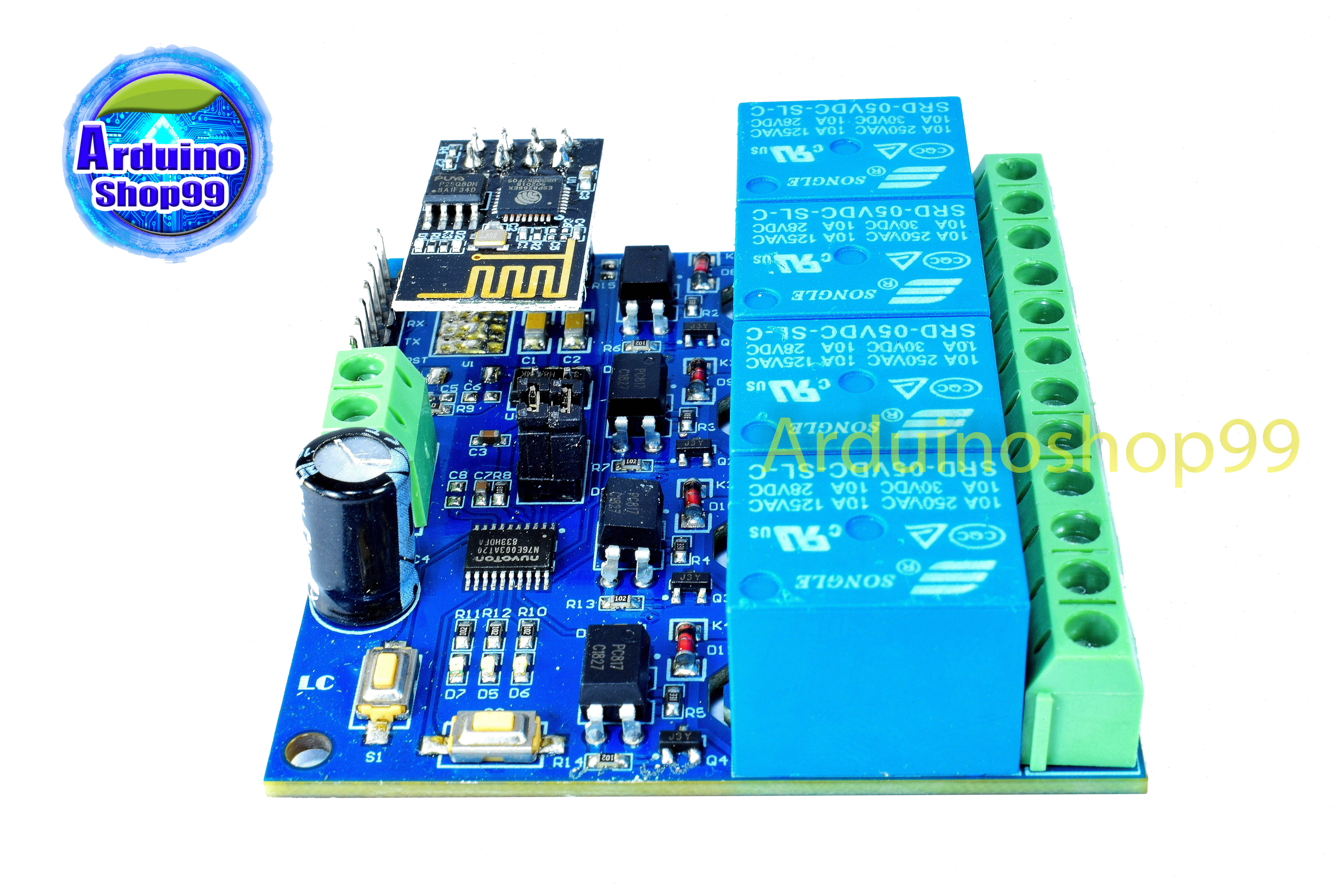 ESP8266 relay 5V 4 Channel 10 A WiFi IoT smart home