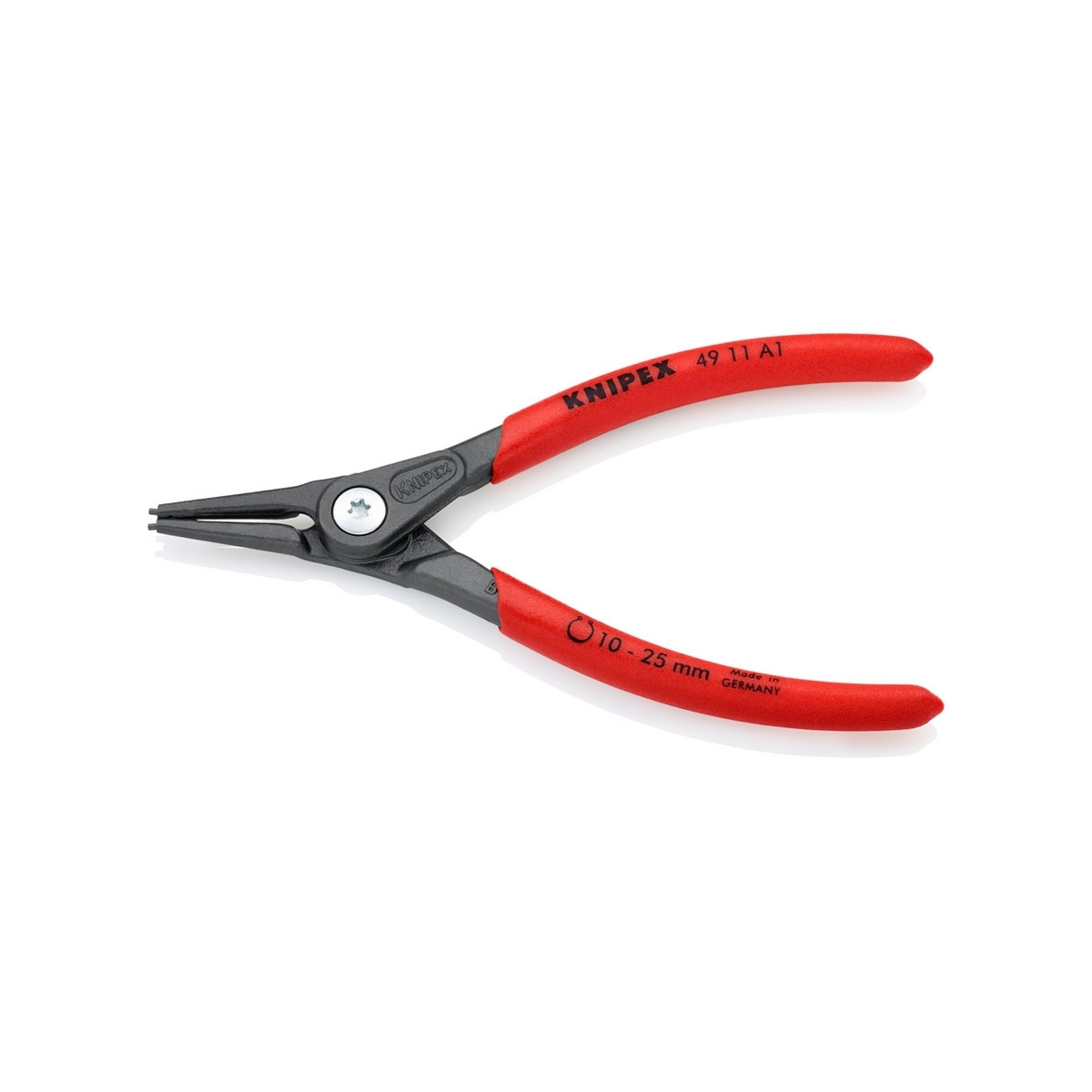 KNIPEX 49 11 A1 คีมถ่างแหวน 5" Precision ปลายตรง ปลาย 1.3mm