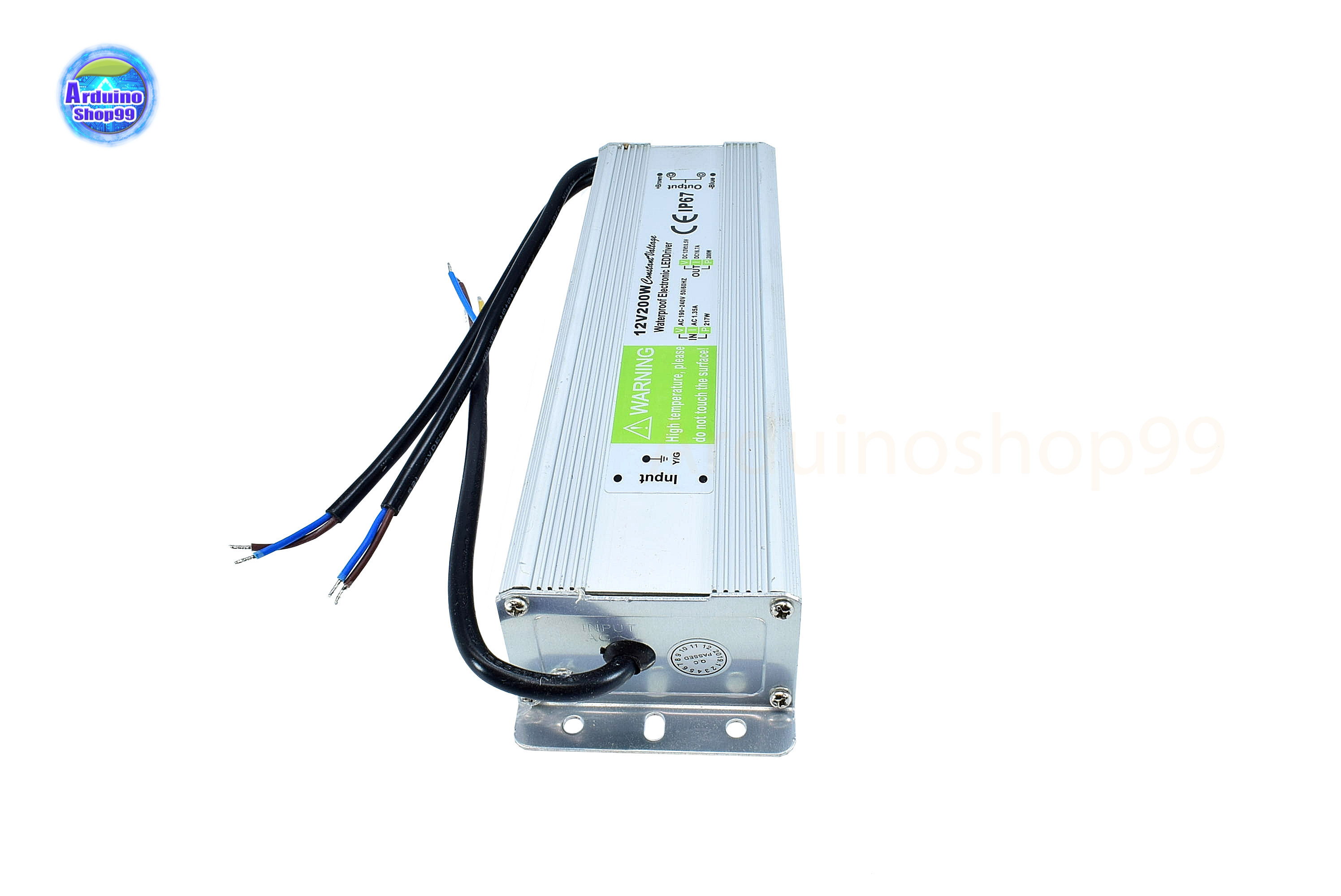 สวิตชิ่งเพาเวอร์ซัพพลาย Waterproof Switching Power Supply 12V 16.7A 200W(สีเงิน)