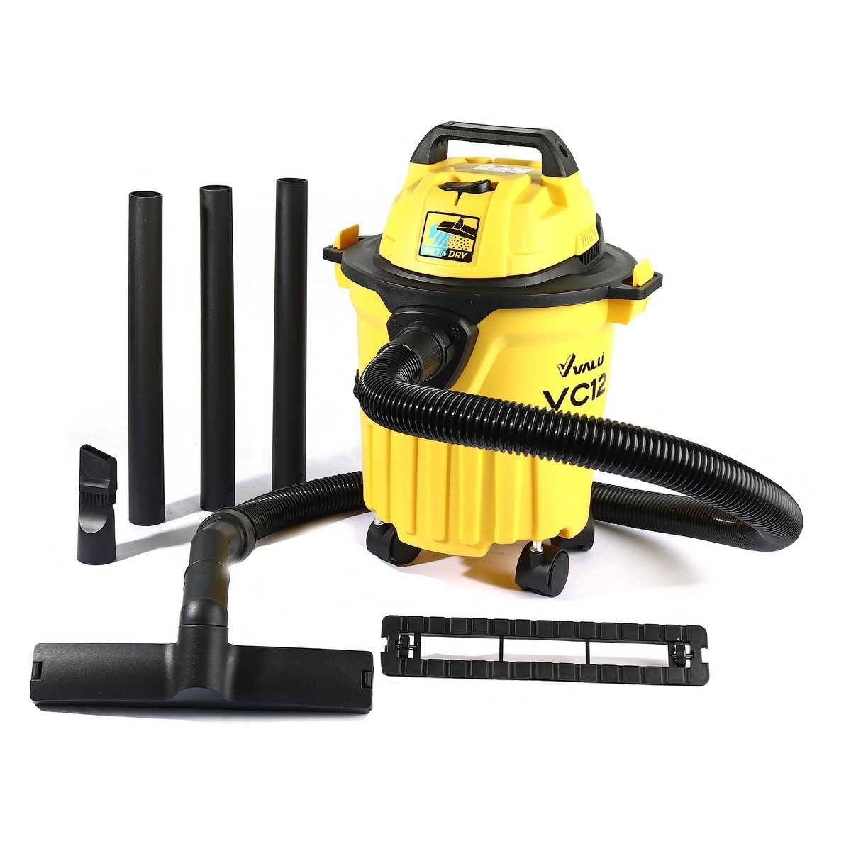 VALU VC12 เครื่องดูดฝุ่นแห้ง-เปียก 12L 1200W/220V เป่าลมได้