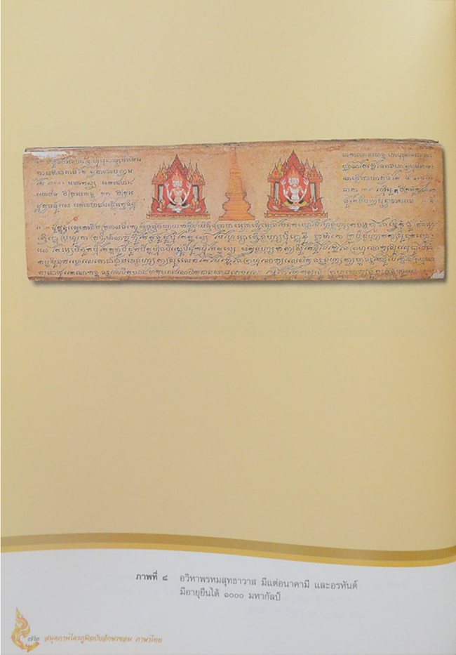 สมุดภาพไตรภูมิฉบับอักษรขอม ภาษาไทย