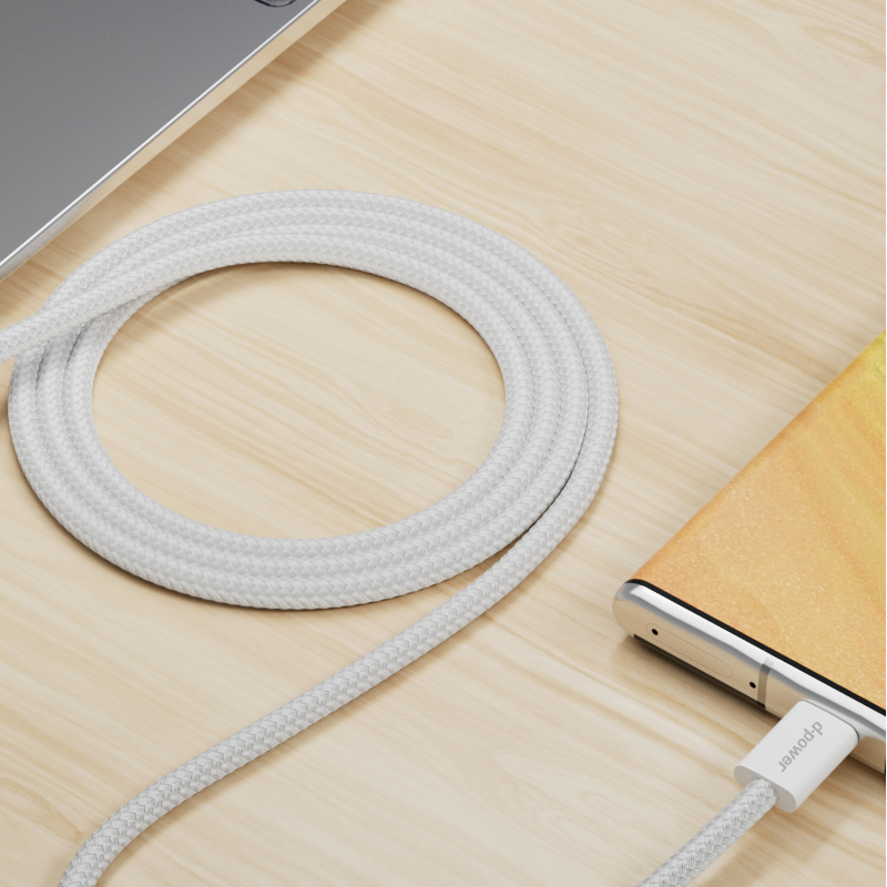 d-power สายชาร์จเร็ว รุ่น CB-S15 ชาร์จเร็ว 65วัตต์ Type-C to Type-C For iphone 15 Series รับประกัน 1 ปี