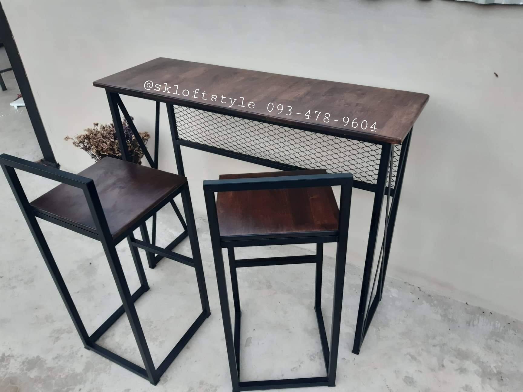 ชุดโต็ะบาร์สีโอ็ค 2ที่นั่ง