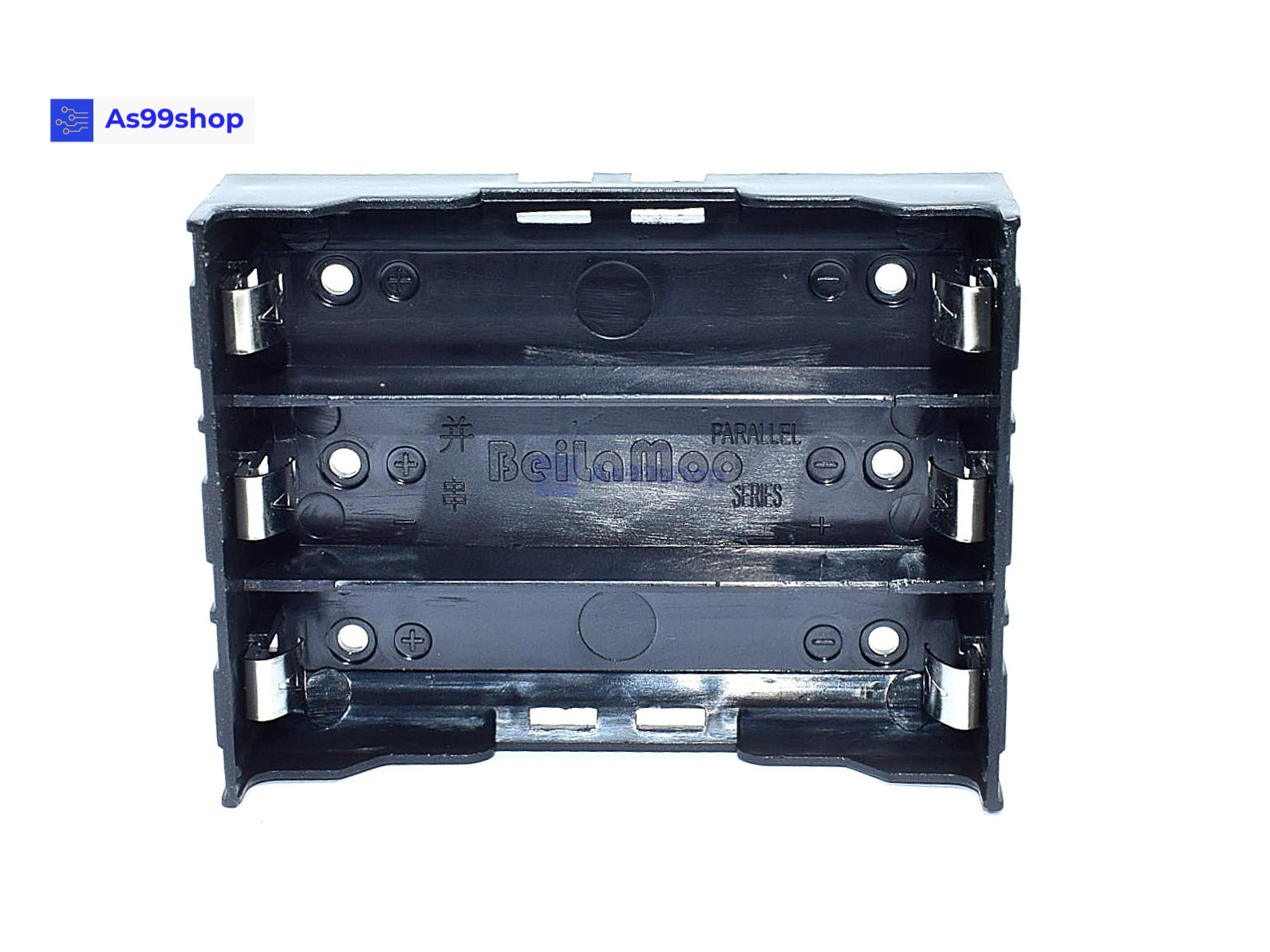 รังถ่าน 18650 Battery Box Holder 3 Cell PCB pin