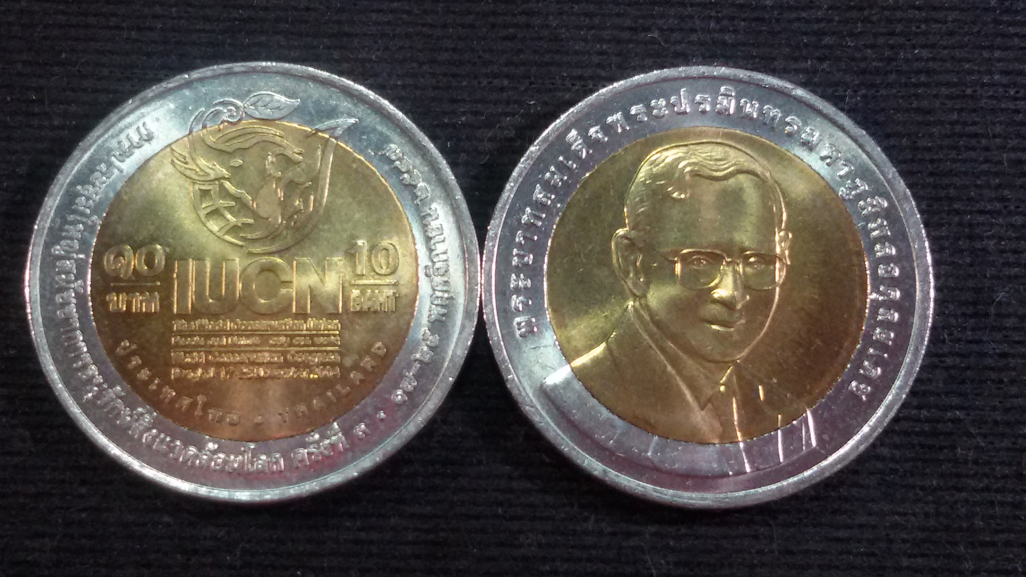 เหรียญ 10 บาทสองสี การประชุมใหญ่สมัชชาการอนุรักษ์สิ่งแวดล้อมโลก ครั้งที่ 3 2547
