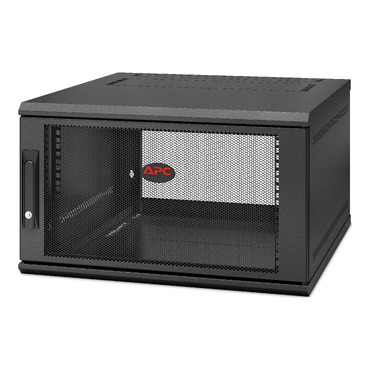 APC AR106SH6 NetShelter 6U Wallmount Rack Enclosure Cabinet Single Hinged Server Depth