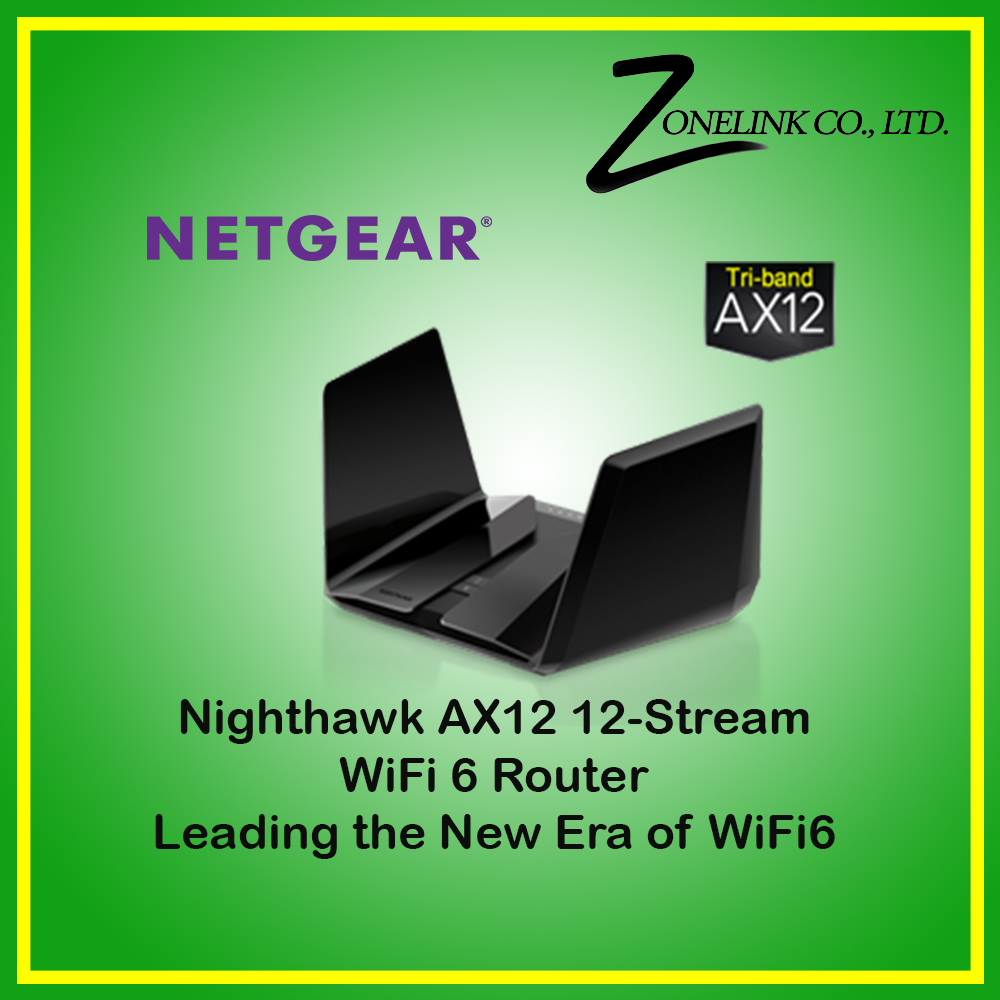 Netgear AX6000 RAX120 Nighthawk AX12 12-Stream Wi-Fi 6 Router