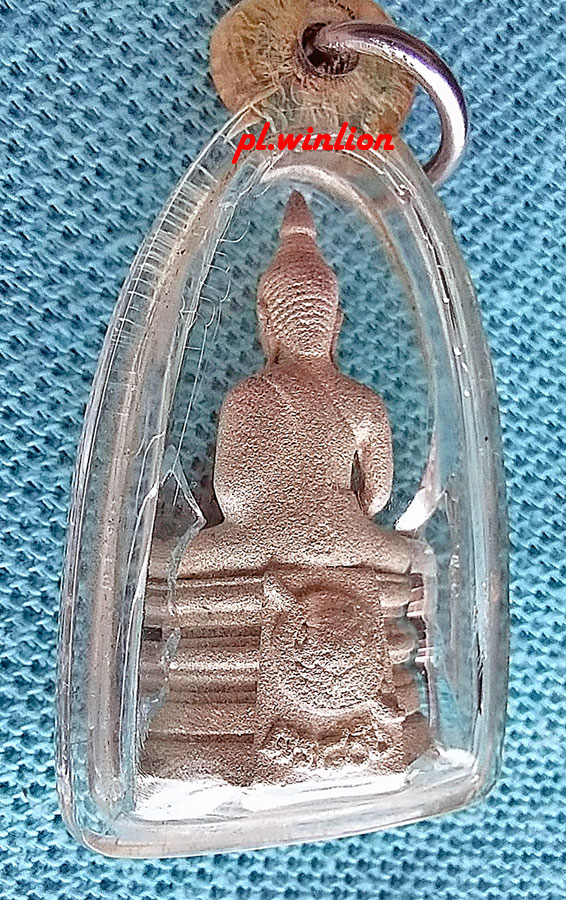 รูปหล่อหลวงพ่อโสธร รุ่น ๘๐ ปี กรมตำรวจ เนื้อเงินพ่นทราย ปี 2538