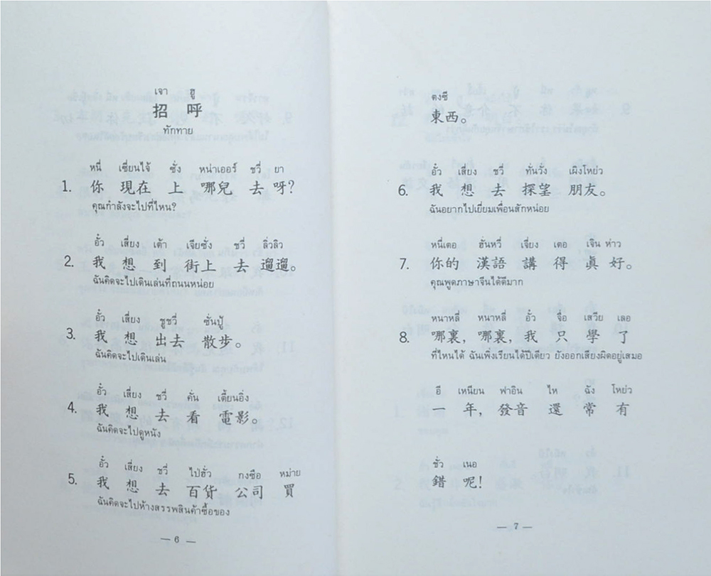 สนทนาภาษาจีนกลาง