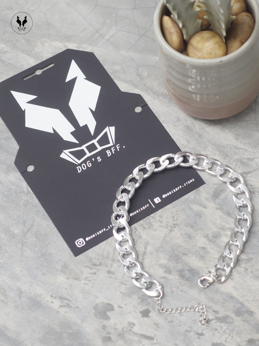 โซ่สุนัข สร้อยคอสุนัข ปลอกคอสุนัข แมว Silver Treasure