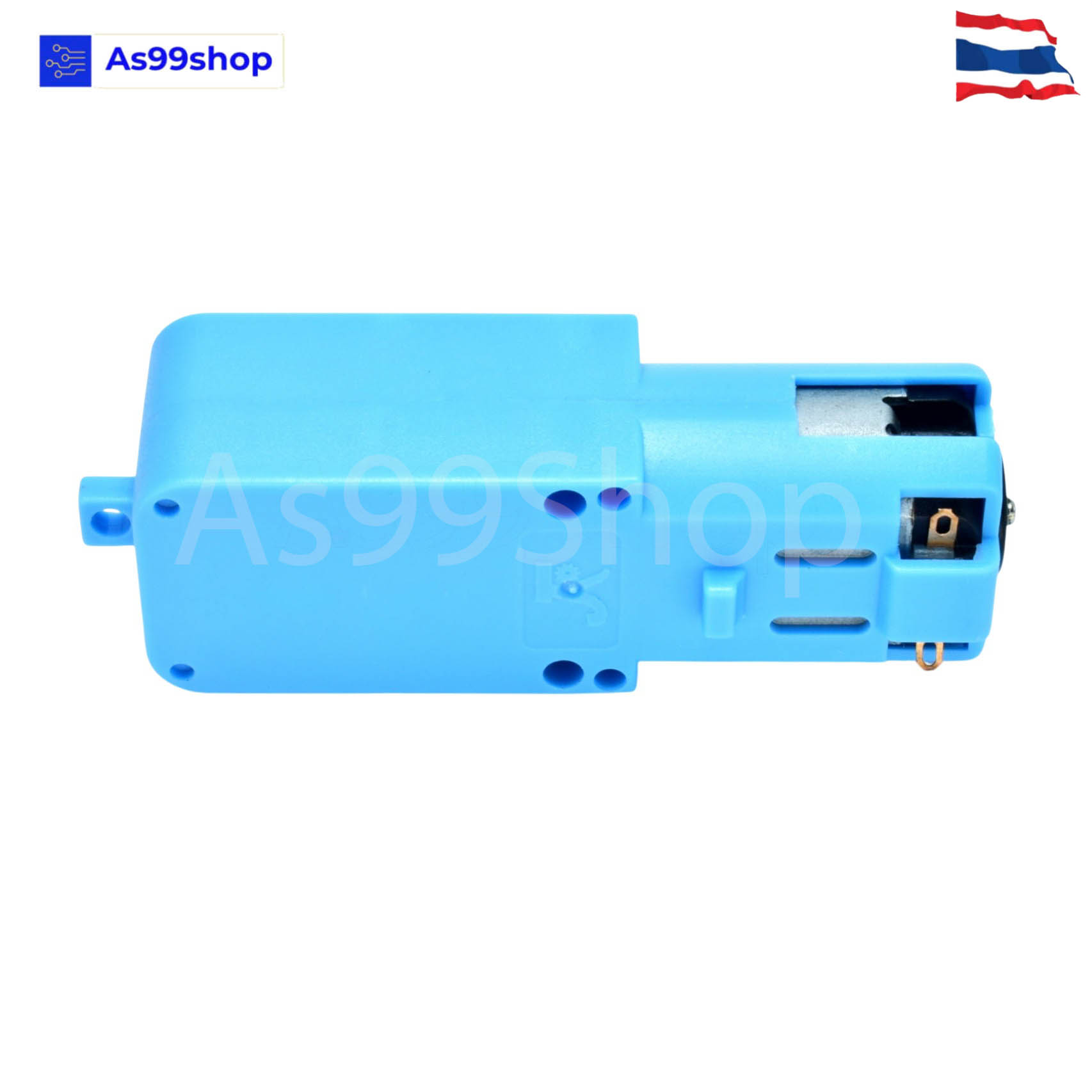 1:90 Gear Motor สำหรับ Smart Robot Car เฟืองโลหะ แบบแกนใส่ล้อได้ 1 ด้าน (3V - 6V)