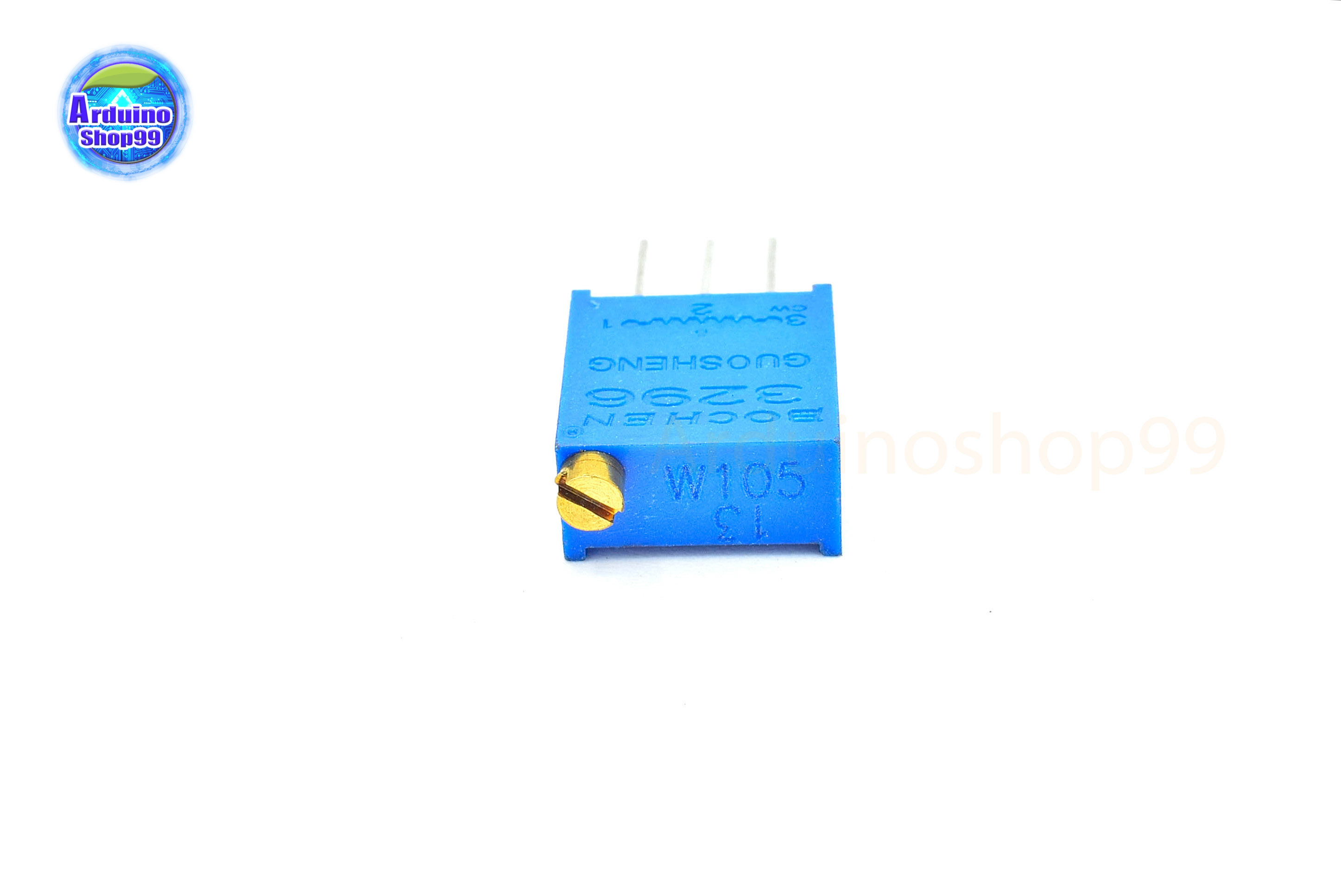 1M Ohm ความต้านทานปรับค่าได้ #3296(Tower) 2 ตัว