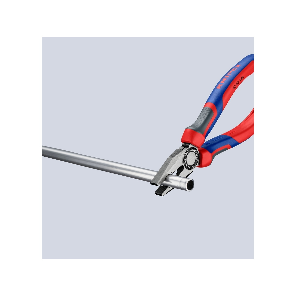 KNIPEX 03 02 180 คีมอเนกประสงค์ เคลือบดำ ด้ามพลาสติกหนา 180mm