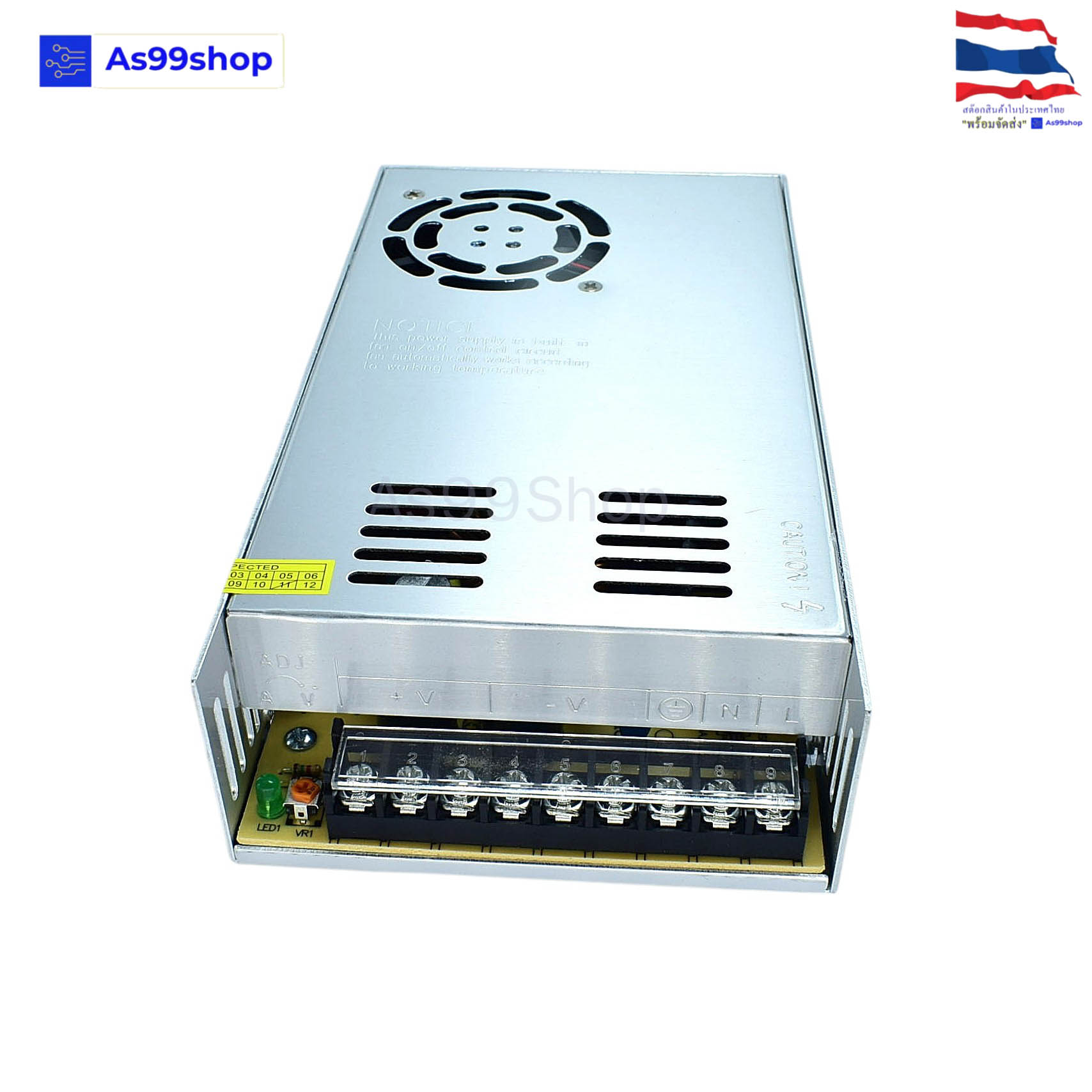 18V 20A 360W(สีเงิน) สวิตชิ่งเพาเวอร์ซัพพลาย Switching Power Supply S-360-18