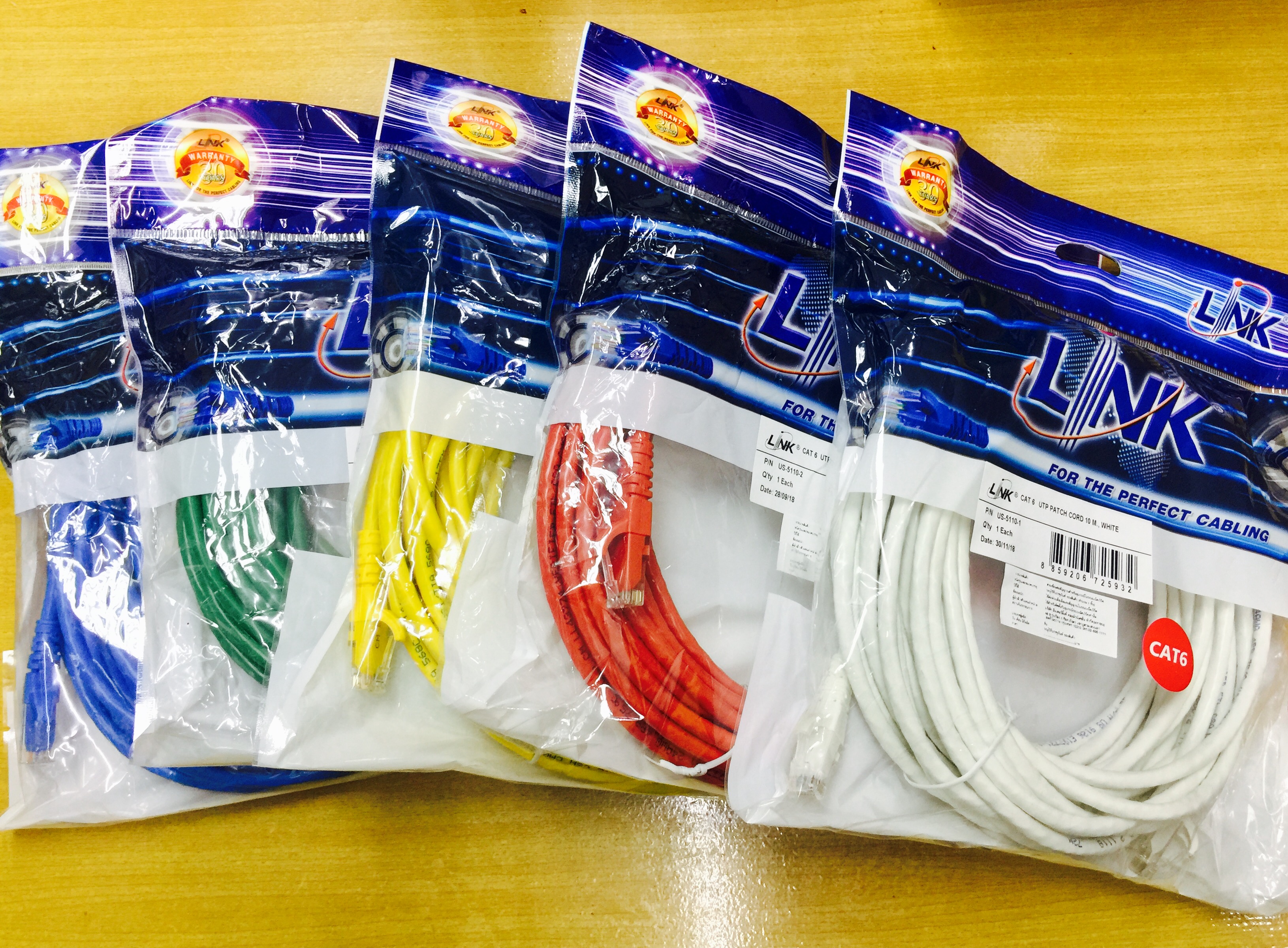 Link UTP cable Cat6 10m. US-5110LZ-1,US-5110LZ-2,US-5110LZ-3,US-5110LZ-5