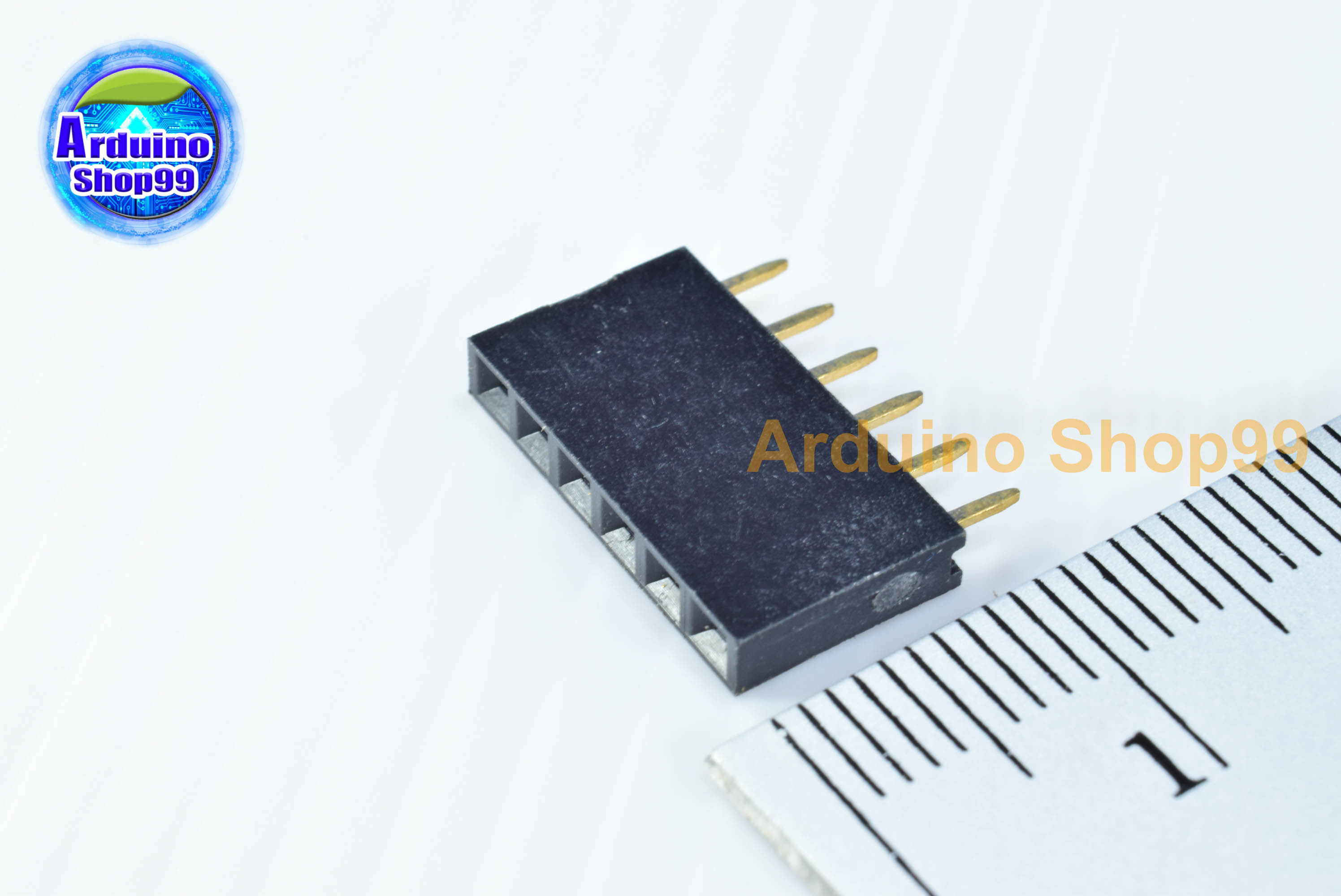 6P-Pin Socket 2.54MM single row female(1 ชุด 6 ตัว)