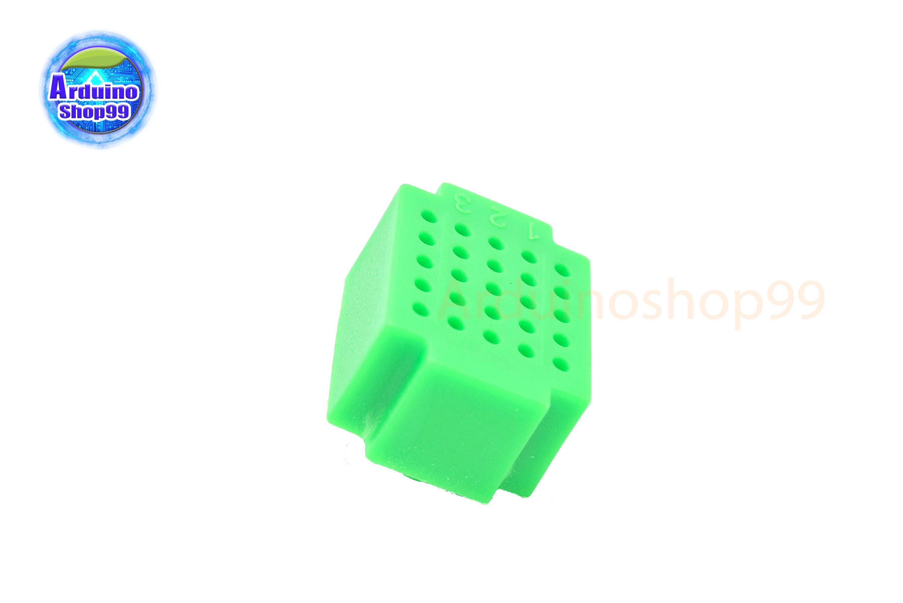 บอร์ดทดลองขนาดเล็ก-สีเขียวเข้ม ขนาด 25 ช่อง Protoboard Breadboard Green 25 hole