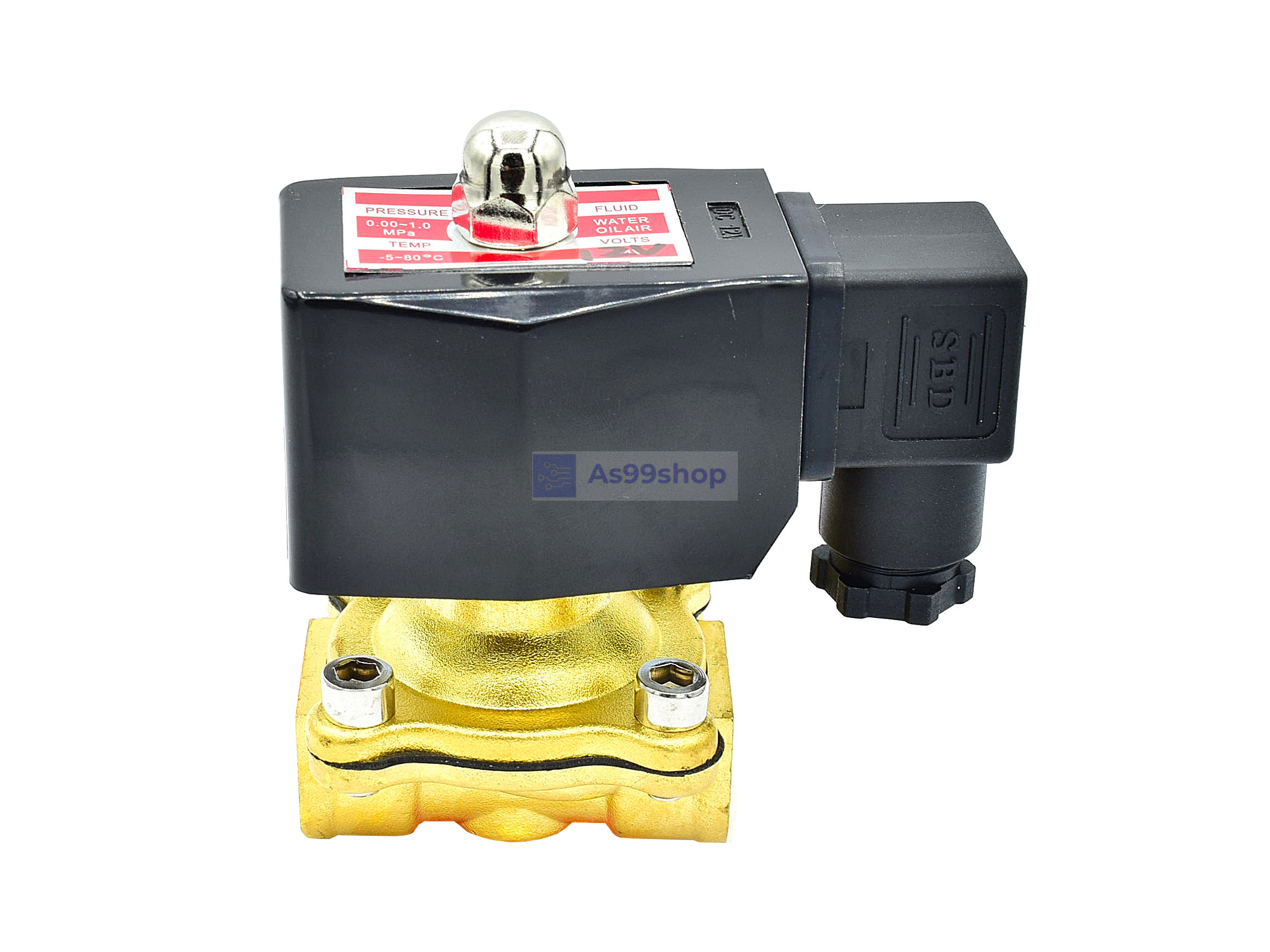 Outdoor waterproof Solenoid Valve โซลินอยด์วาล์วทองเหลือง NC ปกติปิด 1/2" 12VDC