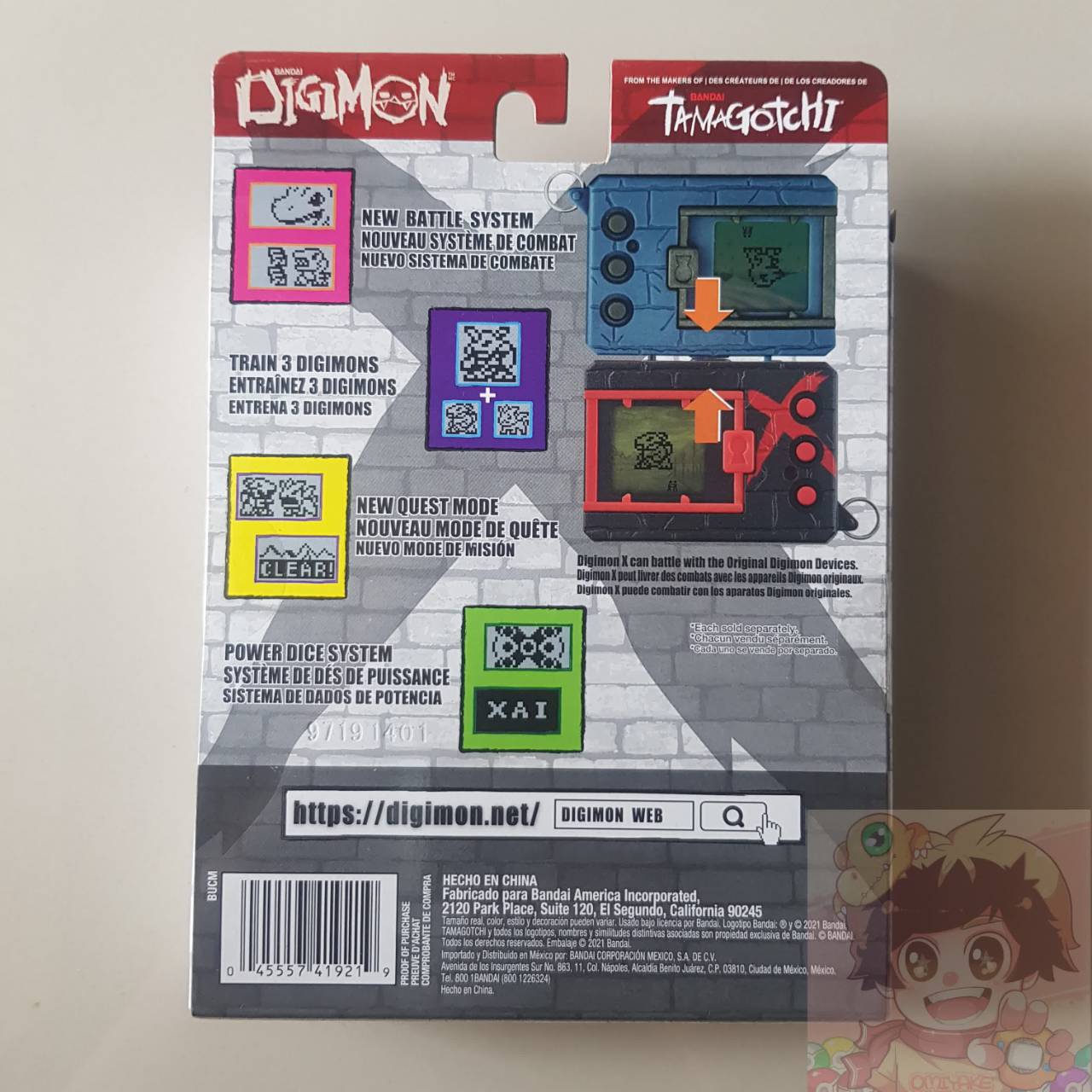 Digital Monster V-pet Ver.X ENG BLACK RED COLOR(สีดำแดง) ของใหม่มือ 1 [LOT US]ดิจิม่อน