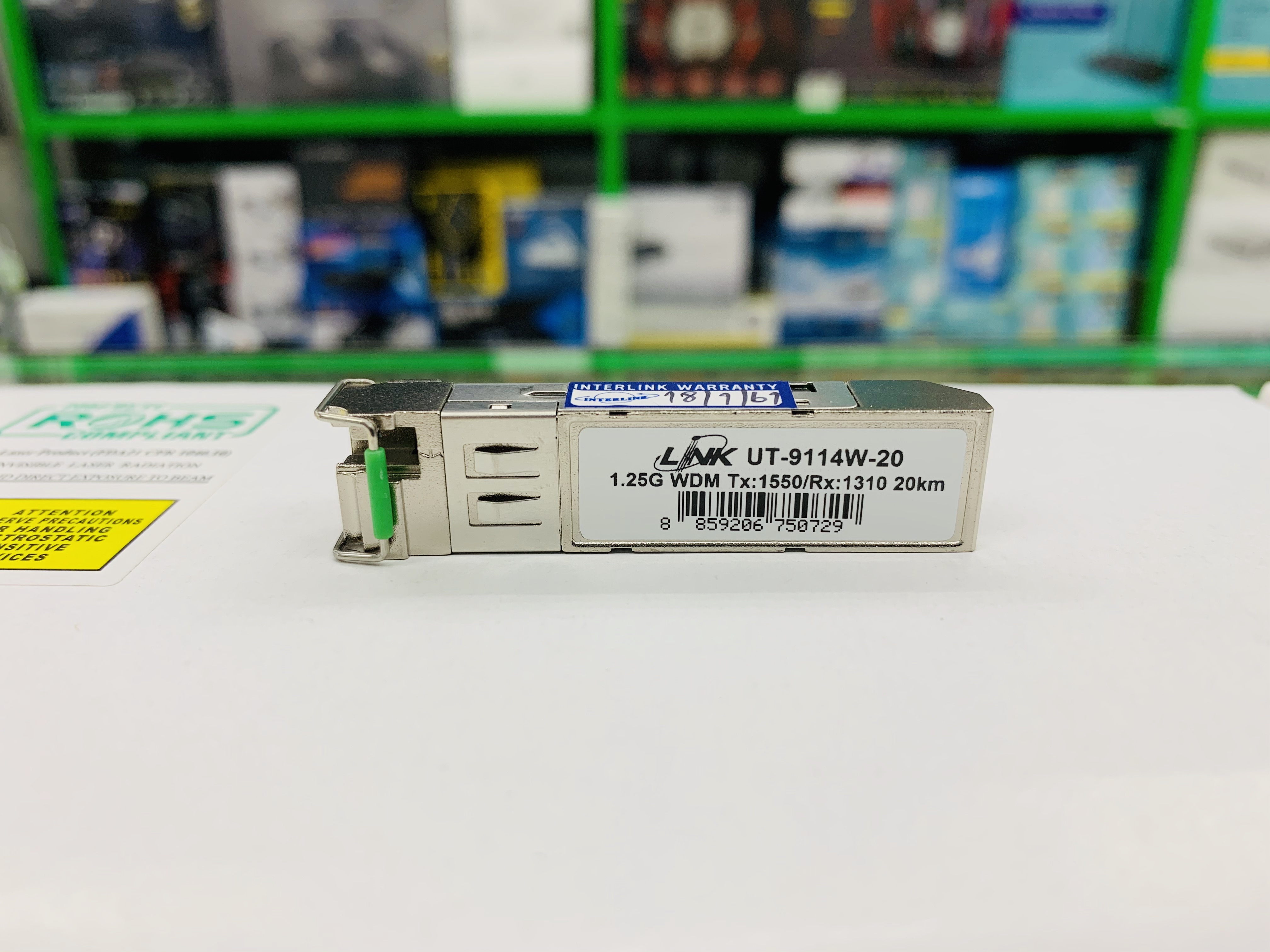 UT-9114W-20 SFP/LC(SM) 1.25G WDM Tx:1550/Rx:1310 20km