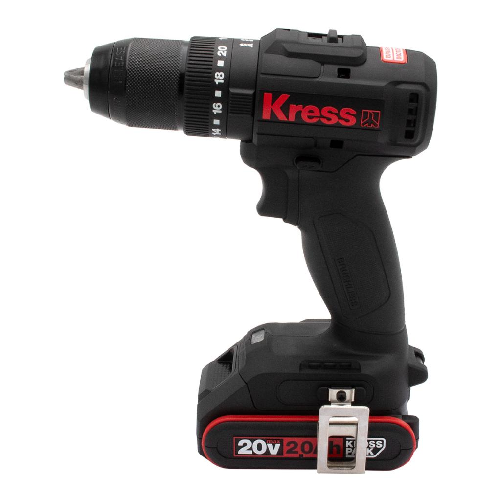 Kress KU366.2 สว่านกระแทกไร้สาย 1/2" 50Nm 20V แบตx1