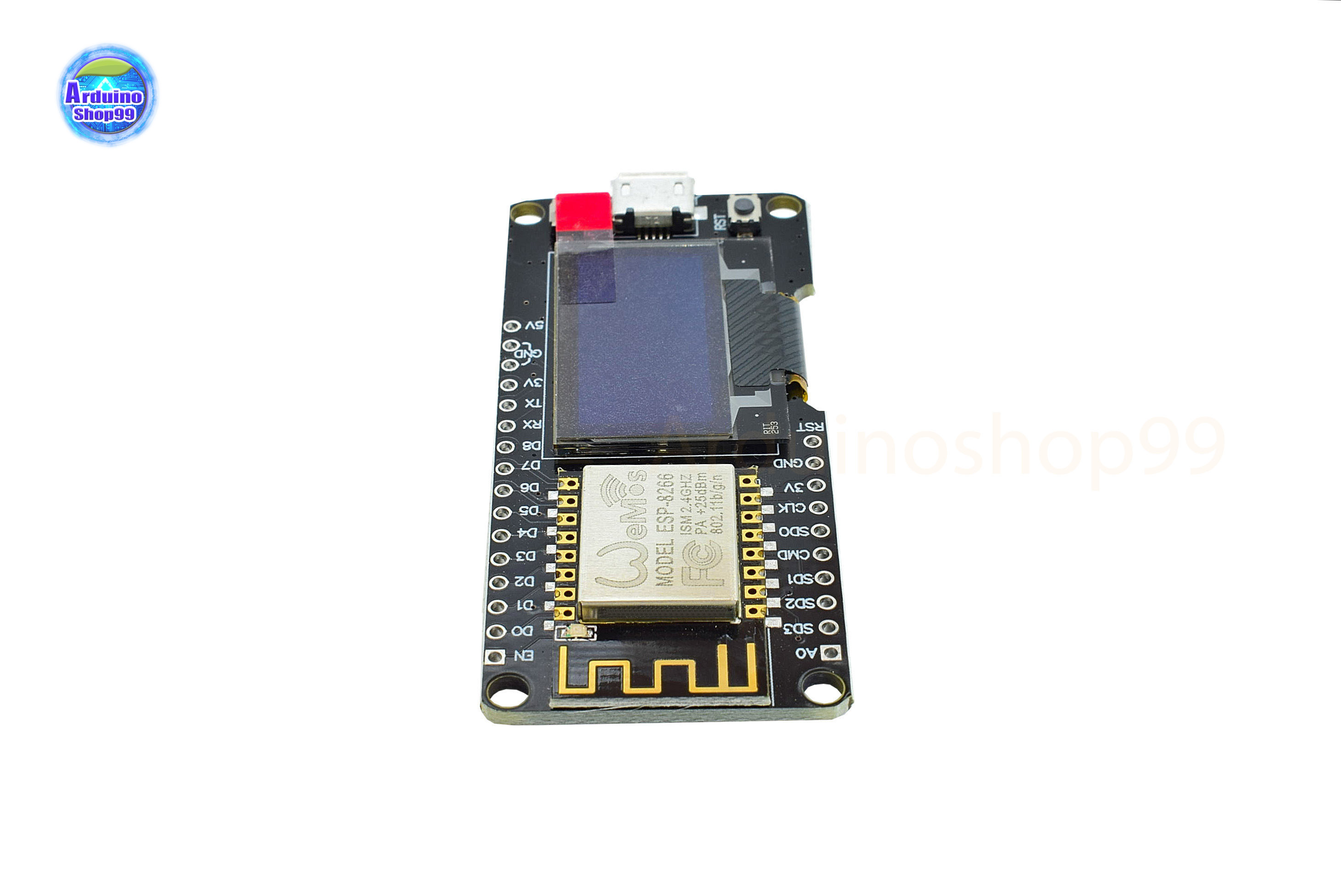 Wemos Nodemcu Wifi ESP8266 + 0.96 Inch OLED Board