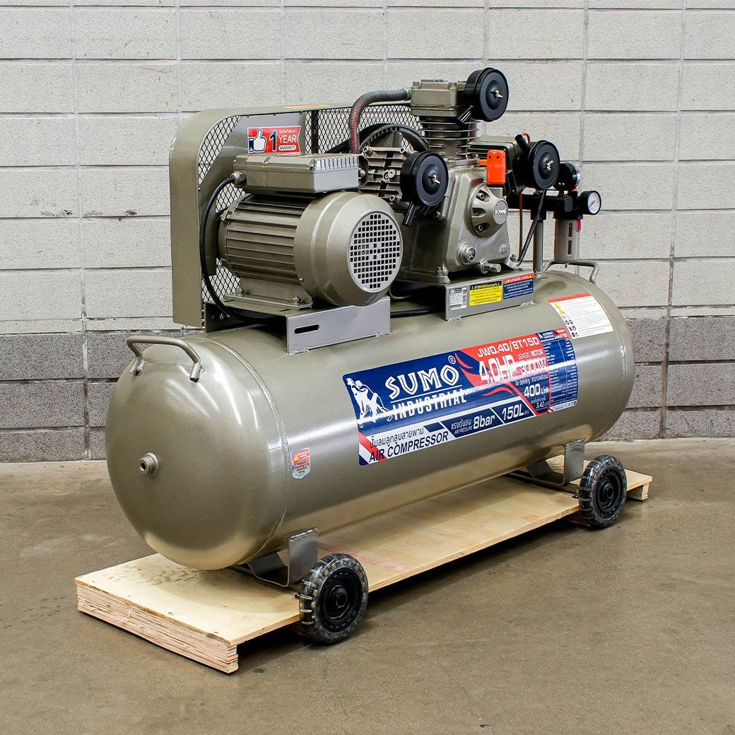 SUMO JW0.40/8T150 ปั๊มลมสายพาน 150L 4HP/220V