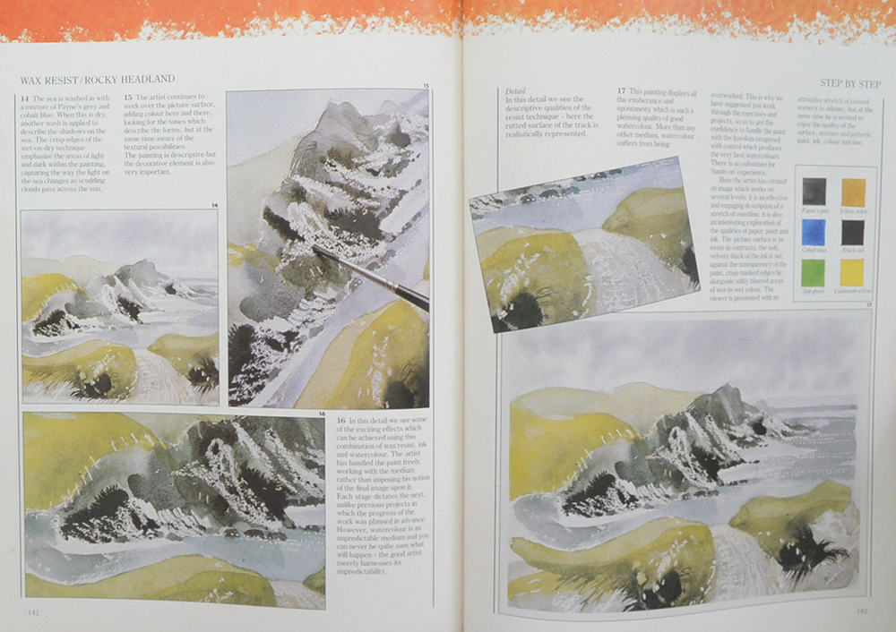 STEP BY STEP ART SCHOOL WATERCOLOUR