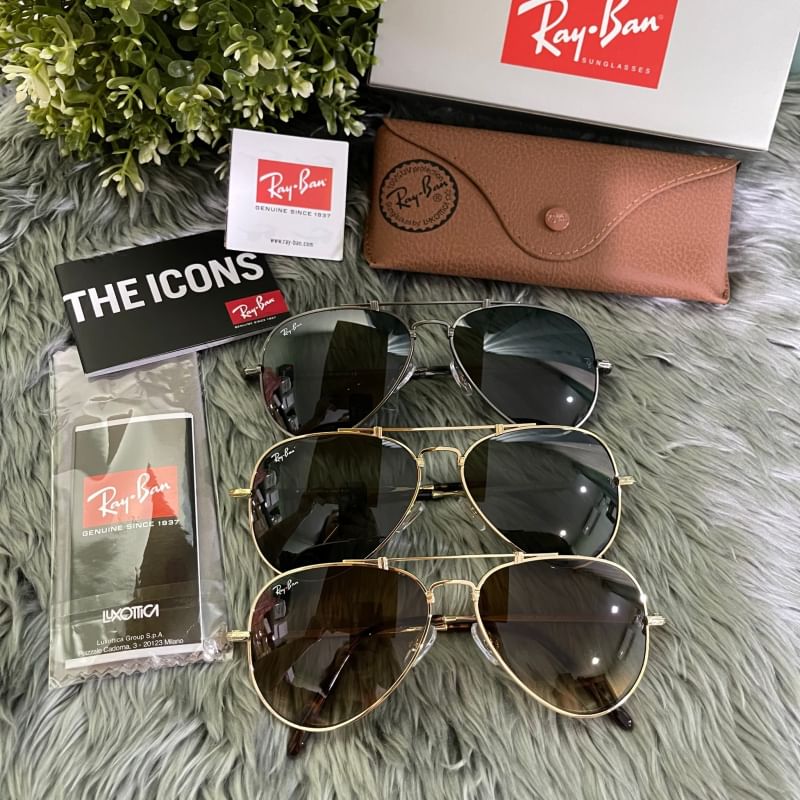Rayban aviator titanium Rb8125 💢💢 แบบใหม่ ไททาเนี่ยม Hight Quality PREMIUM GADE 1:1 เลนส์กระจก uv protect400 💯💯sz.58-14-140 mm อุปกรณ์ครบเซทตามแบรนด์ : Full set คะ เน้นอุปกรณ์แจ้งด้วยนะคะ เพราะสินค้าแต่ละล็อตเซทใหม่ๆจะอัพเด