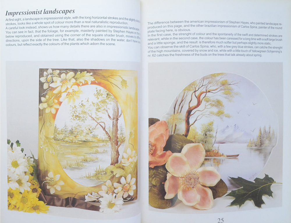 painting on porcelain Landscape techniques