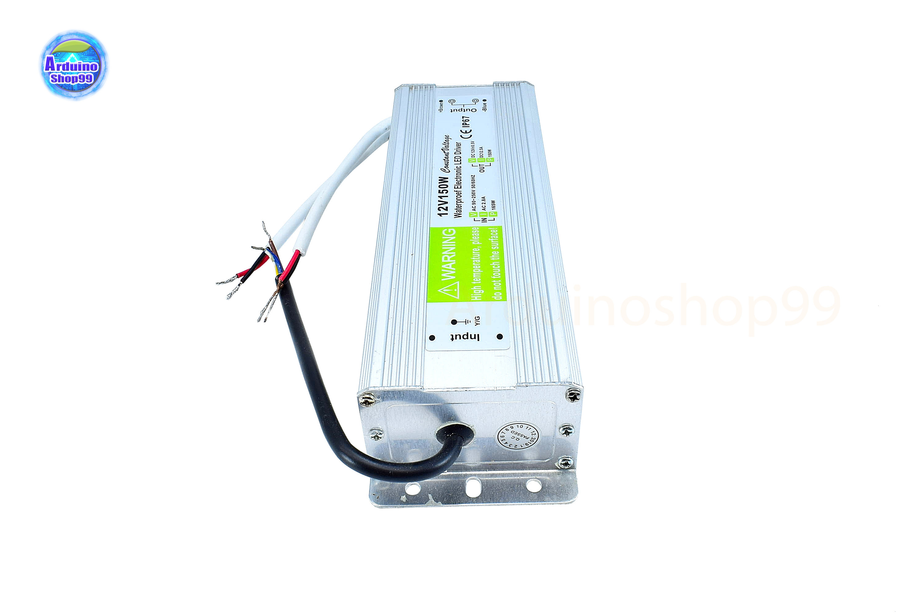 สวิตชิ่งเพาเวอร์ซัพพลาย Waterproof Switching Power Supply 12V 12.5A 150W(สีเงิน)