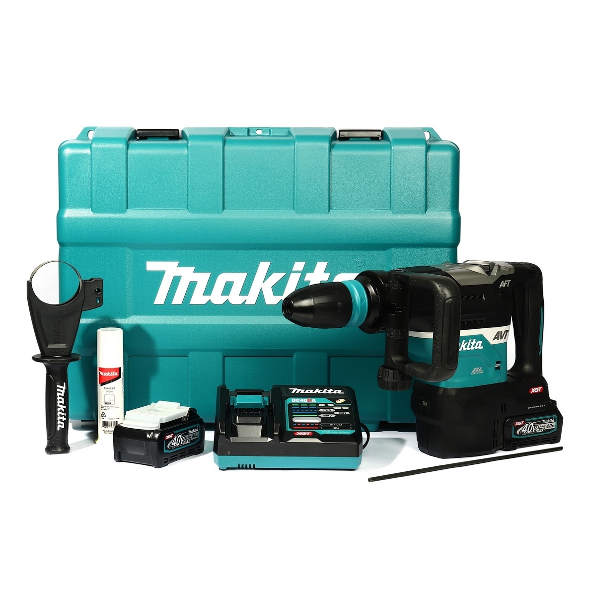 MAKITA HR005GM201 สว่านโรตารี่ไร้สาย 40mm SDS-Plus 40V BL4040x2+DC40RA 3ระบบ