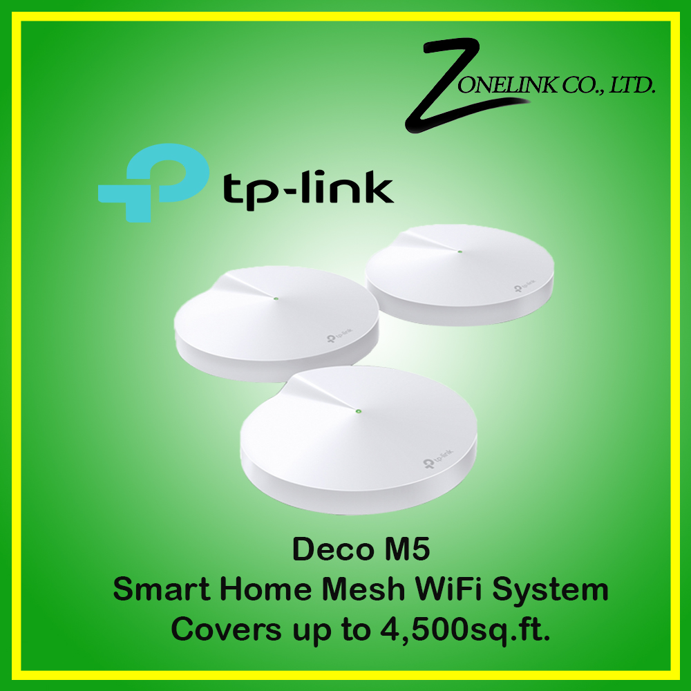 TP-Link DECO M5 Pack3 AC1300 Whole Home Mesh Wi-Fi System