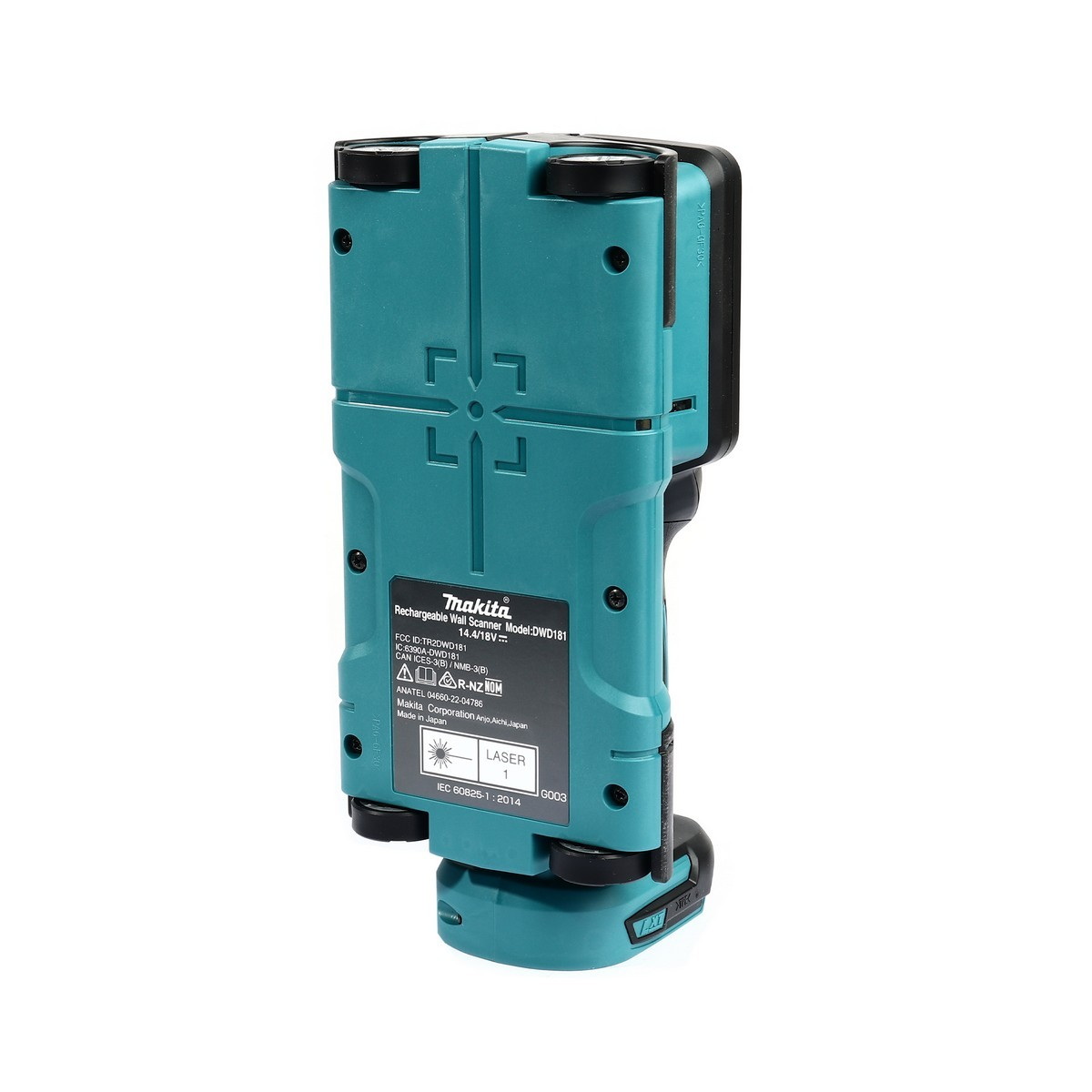 MAKITA DWD181ZJ เครื่องสแกนผนัง โลหะ,อโลหะ,สายไฟ,ไม้,ท่อพลาสติก 18V (เฉพาะตัว)