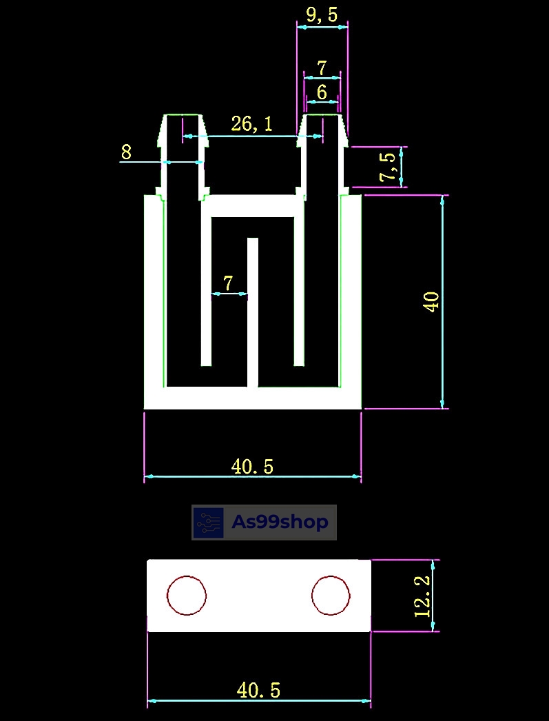 40*40*12 อลูมิเนียมบล็อก ฮีทซิงค์ระบายความร้อนหรือเย็น