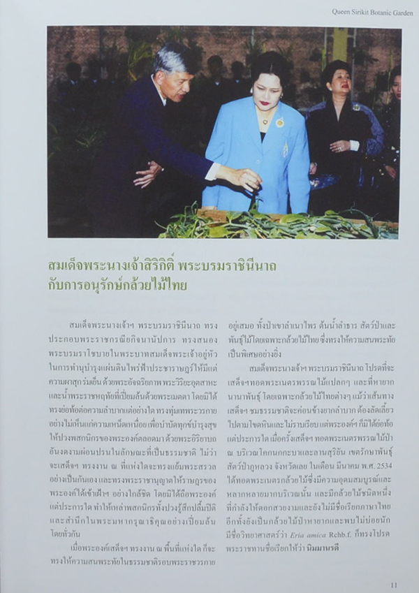 สวนพฤกษศาสตร์สมเด็จพระนางเจ้าสิริกิติ์ กล้วยไม้ไทย 2 (ไทย-อังกฤษ)