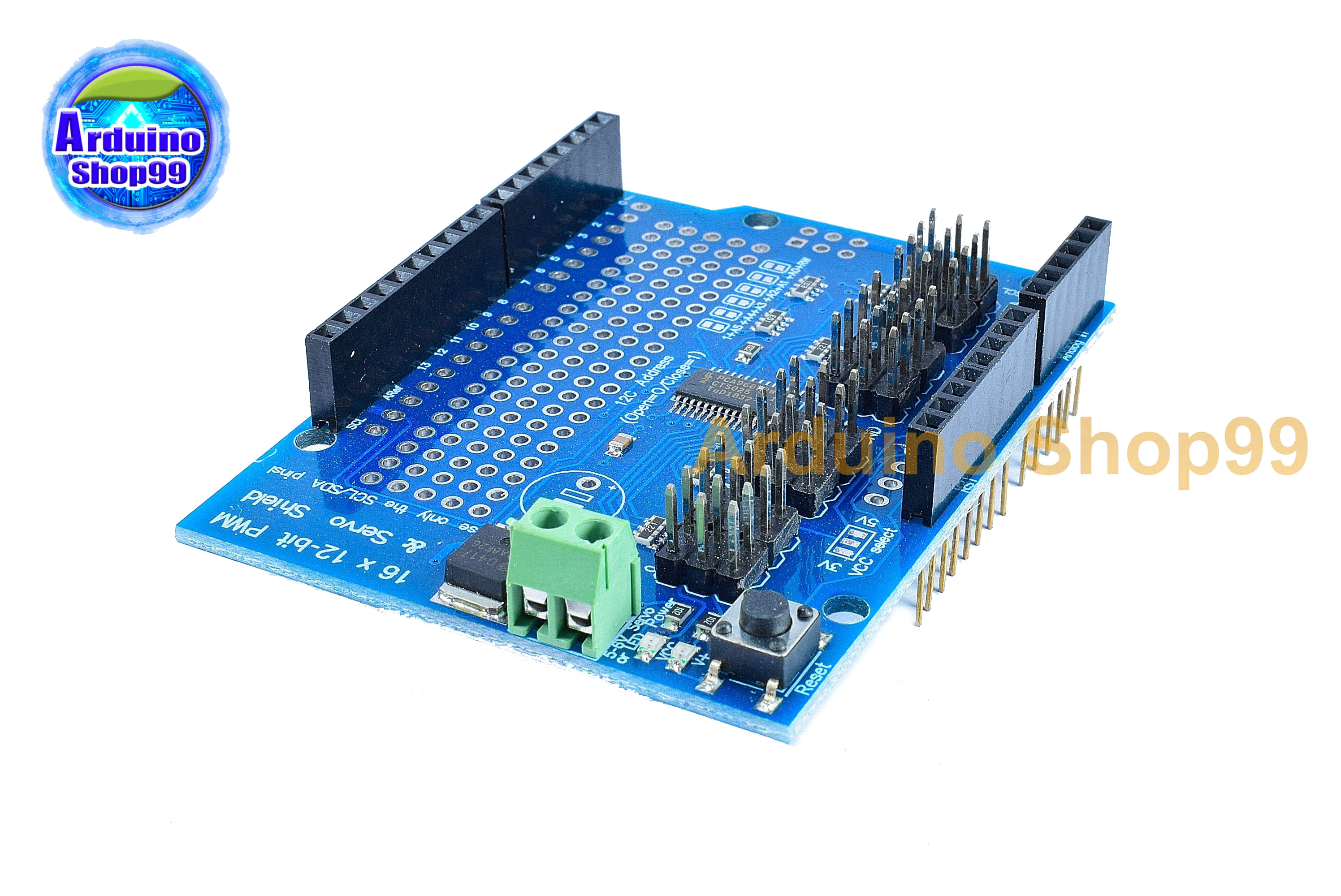 16-Channel 12-bit PWM/Servo Shield 16-way servo drive module