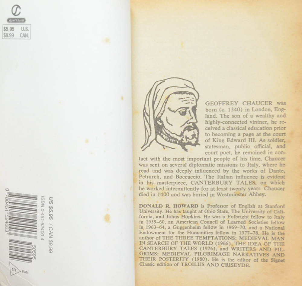 THE CANTERBURY TALES A Selection (เล่มเล็ก)