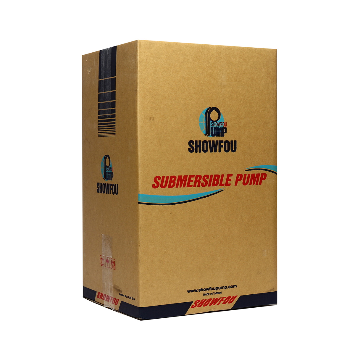 SHOWFOU SS-132LD ปั๊มแช่ดูดโคลนเสื้อสแตนเลส 3" 1HP/380V