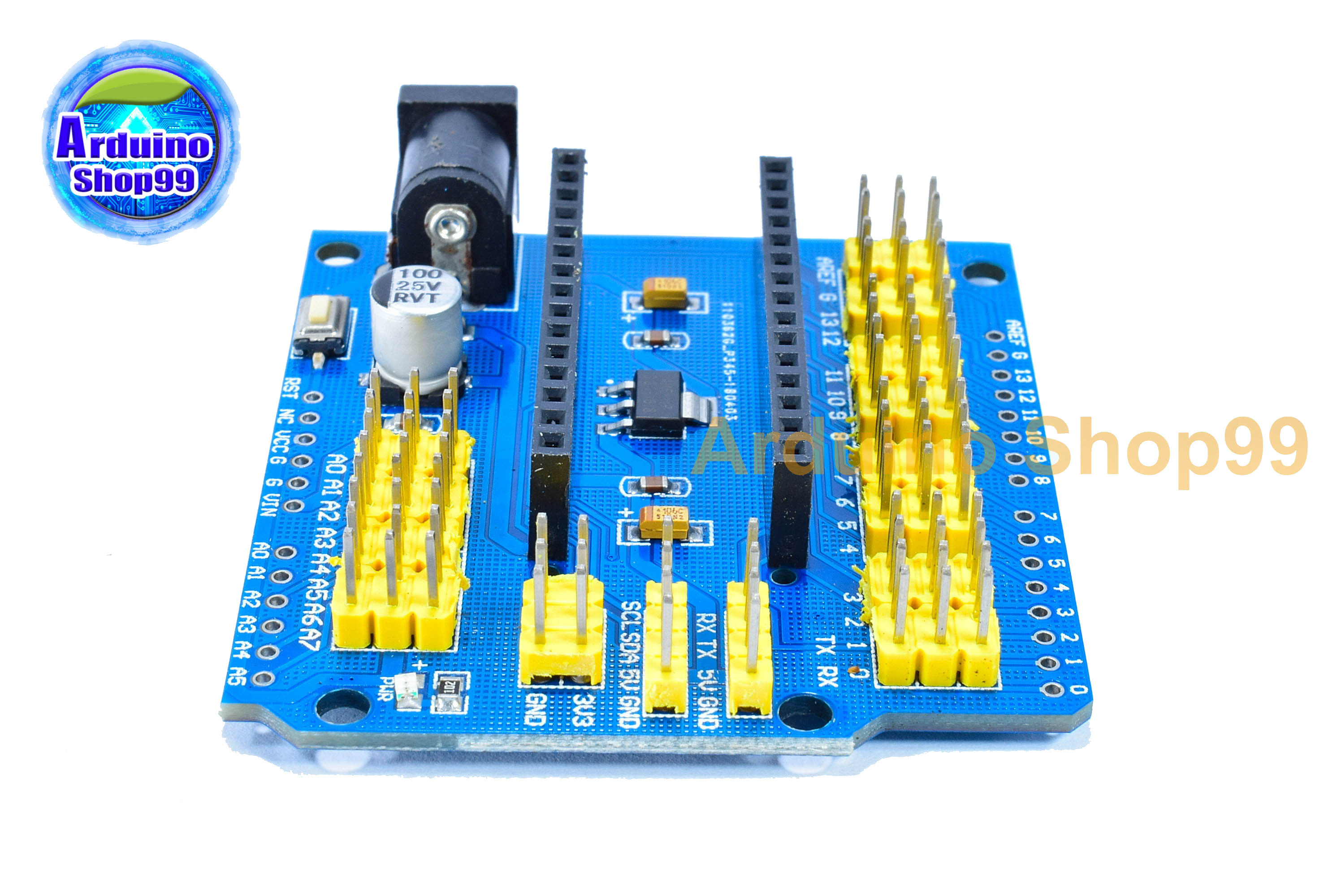 Nano IO Expansion Board / Shield บอร์ดขยาย Nano V3.0 ( Blue )