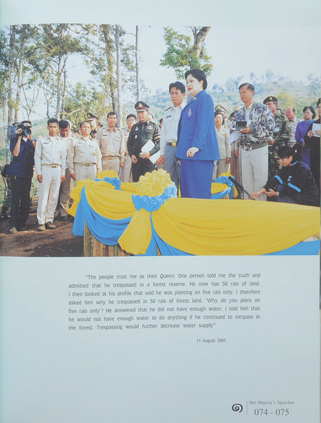 Her Majesty Queen Sirikit and the Conservation on Natural Resources and Environment