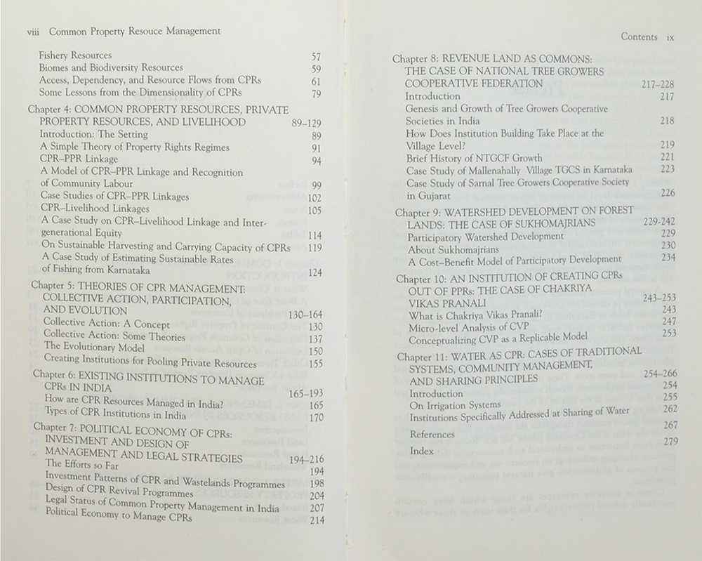 Common Property Resource Management