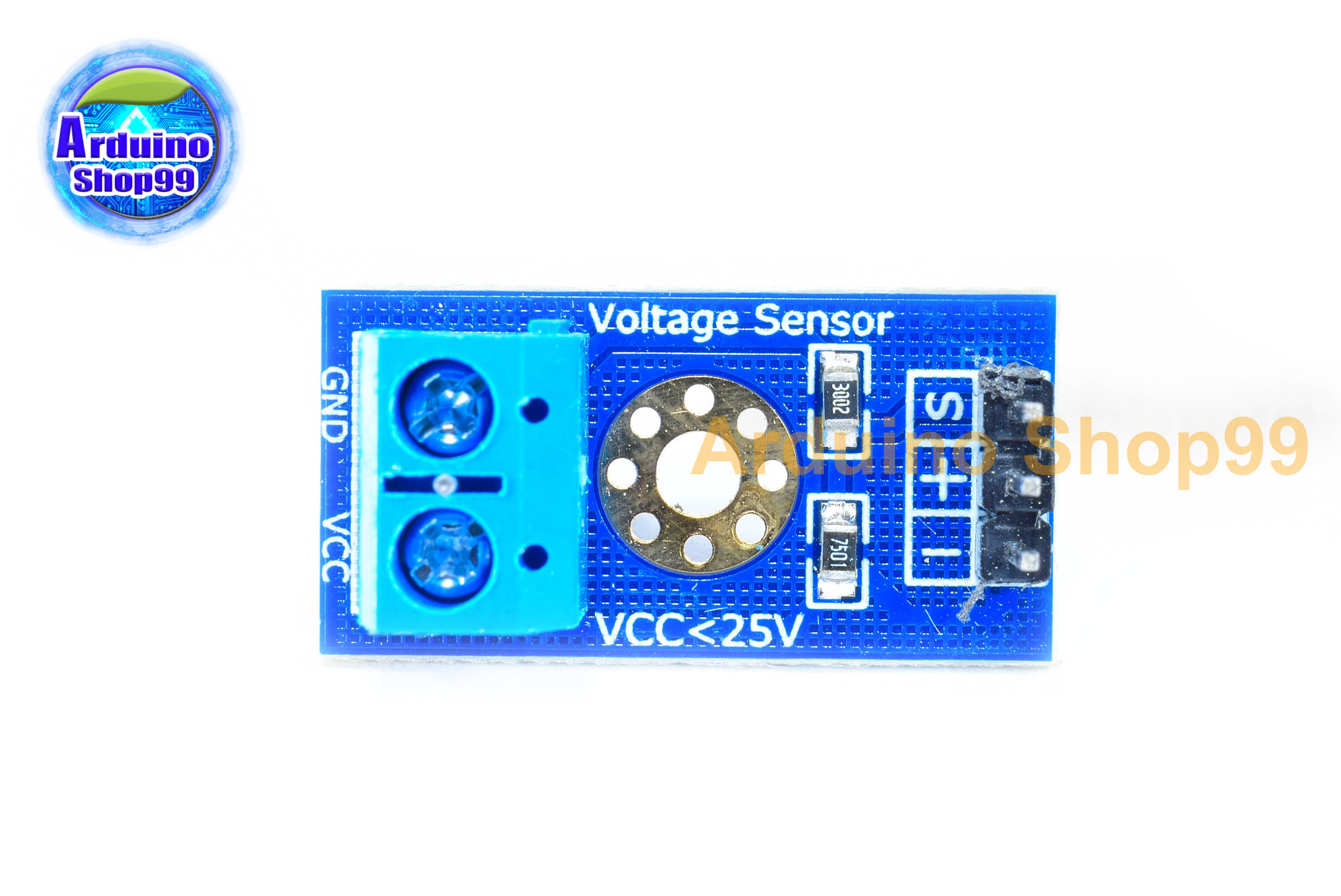 Voltage detection module โมดูลวัดแรงดันไฟฟ้า 0-25 โวลต์