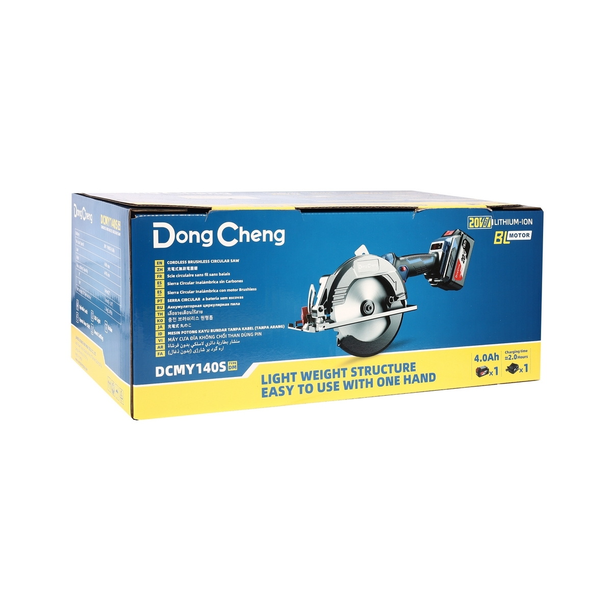 Dong Cheng DCMY140S-DM เลื่อยวงเดือนไร้สาย 5.5" 4200-6700rpm 20V แบตx1