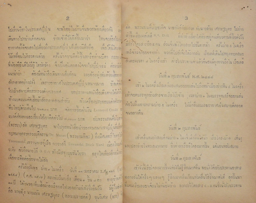 บรรทึกประจำวันการท่องเที่ยวของข้าพเจ้า