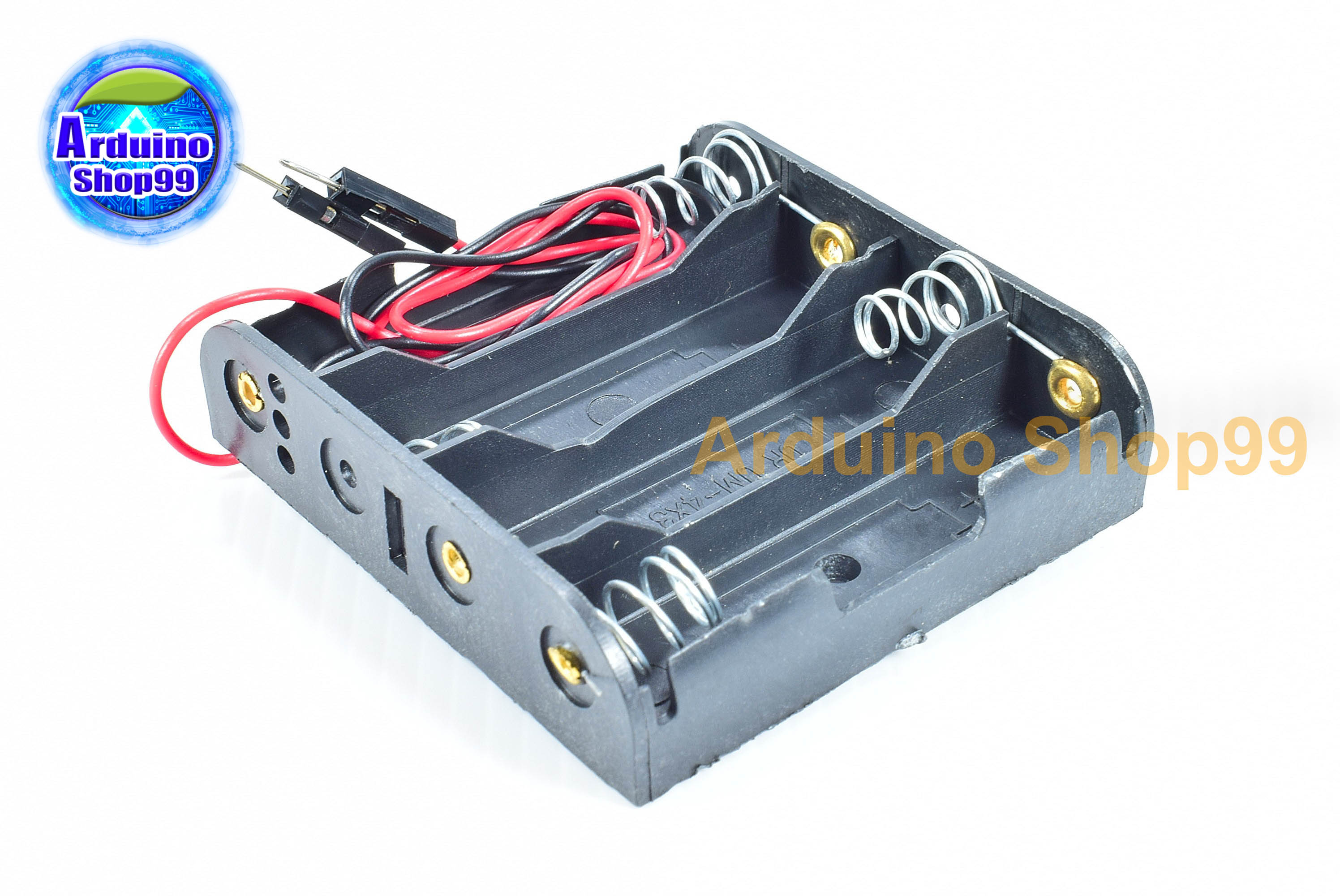 รังถ่าน 5-6v battery box แบบมีขั่ว jumper