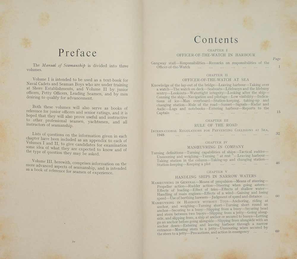 MANUM OF SEAMANSHIP VOL. I-III (3 เล่ม)